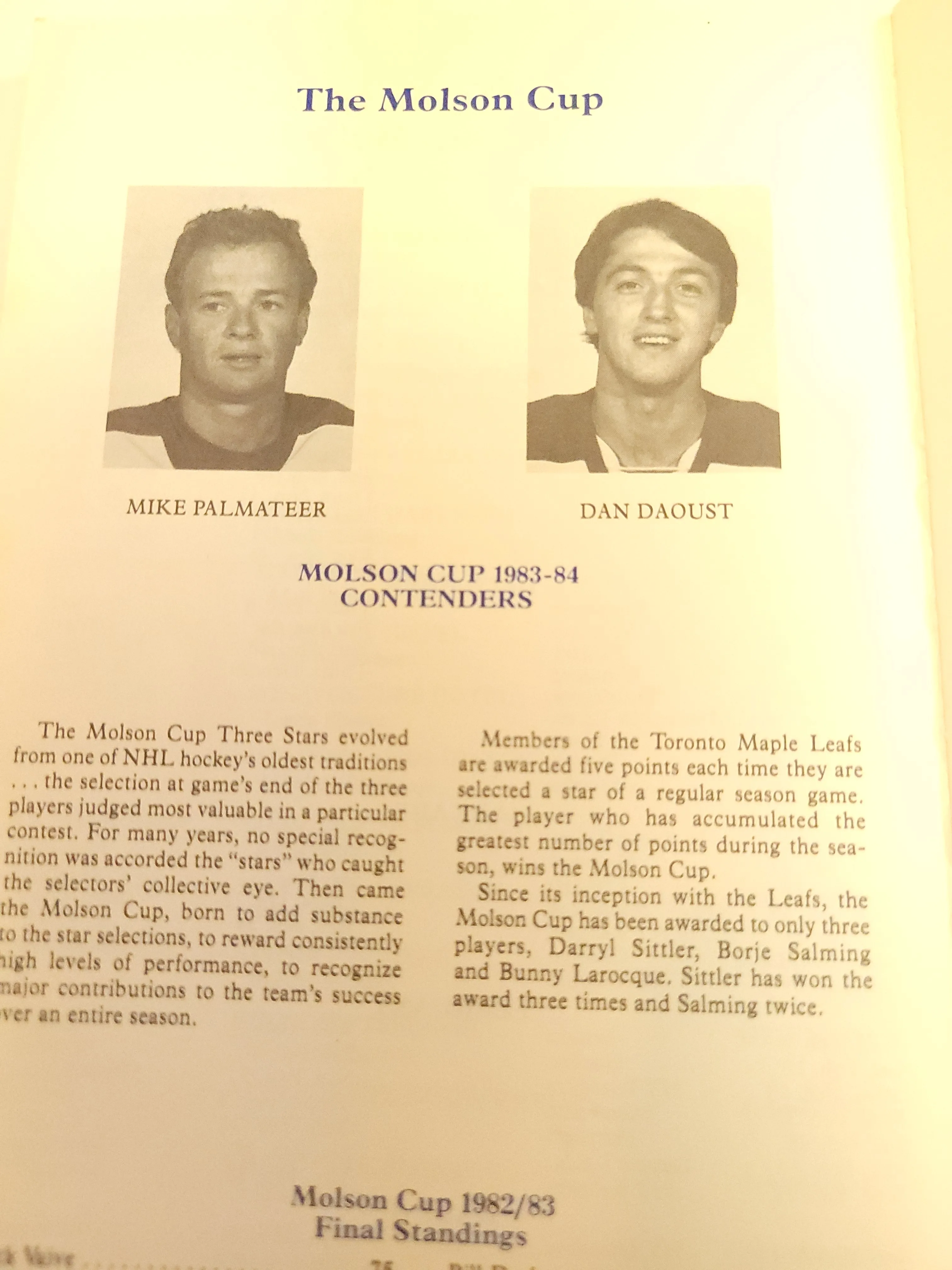 1983–1984 Toronto Maple Leafs Fact Book NHL Hockey Record Guide - photo 3