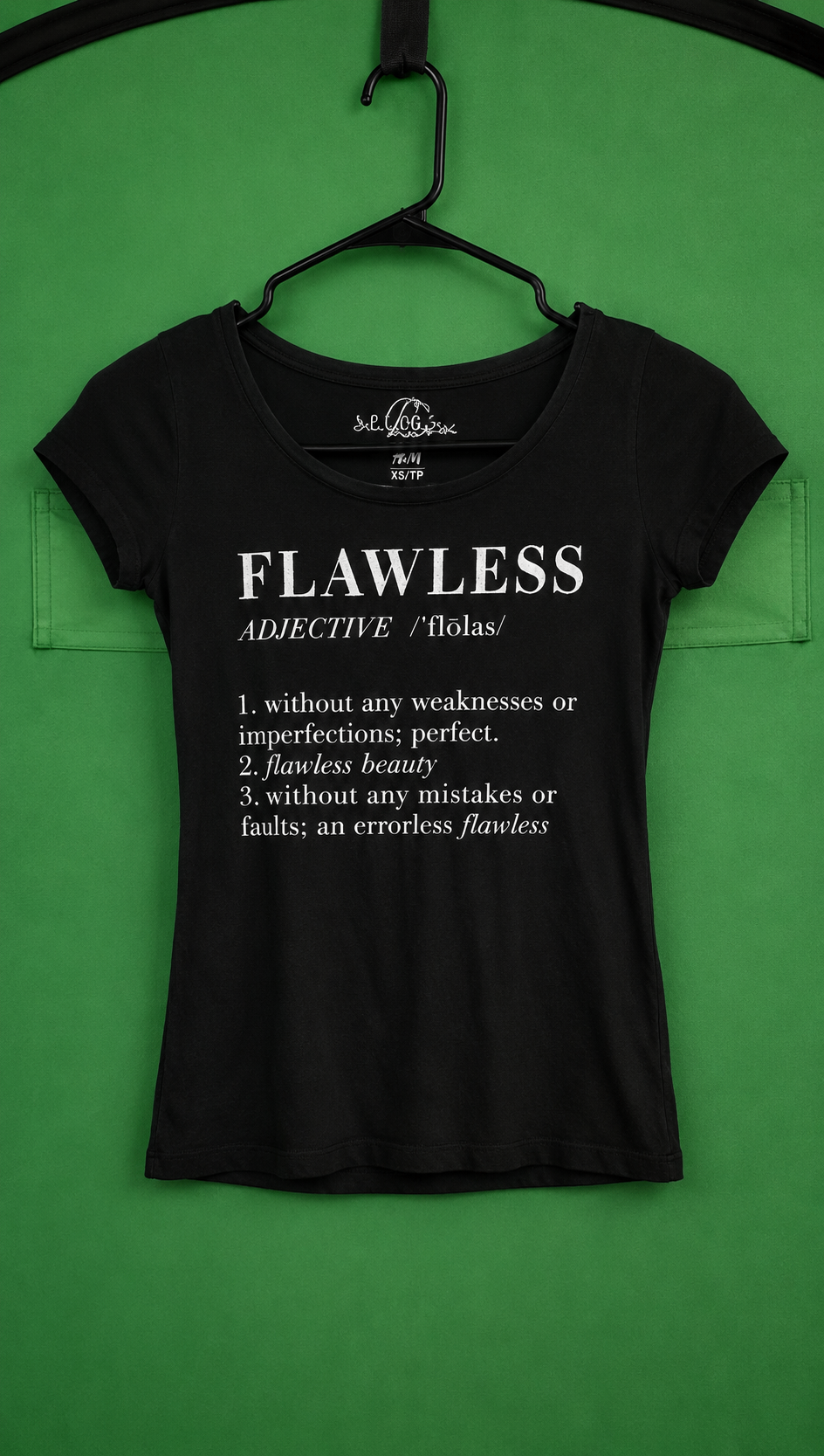 Black “Flawless” Graphic Tee