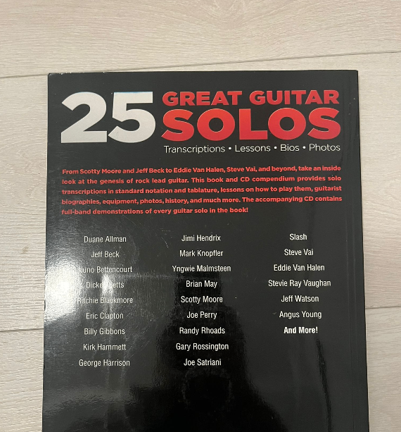 25 Great Guitar Solos Book with CD by Chad Johnson - photo 2