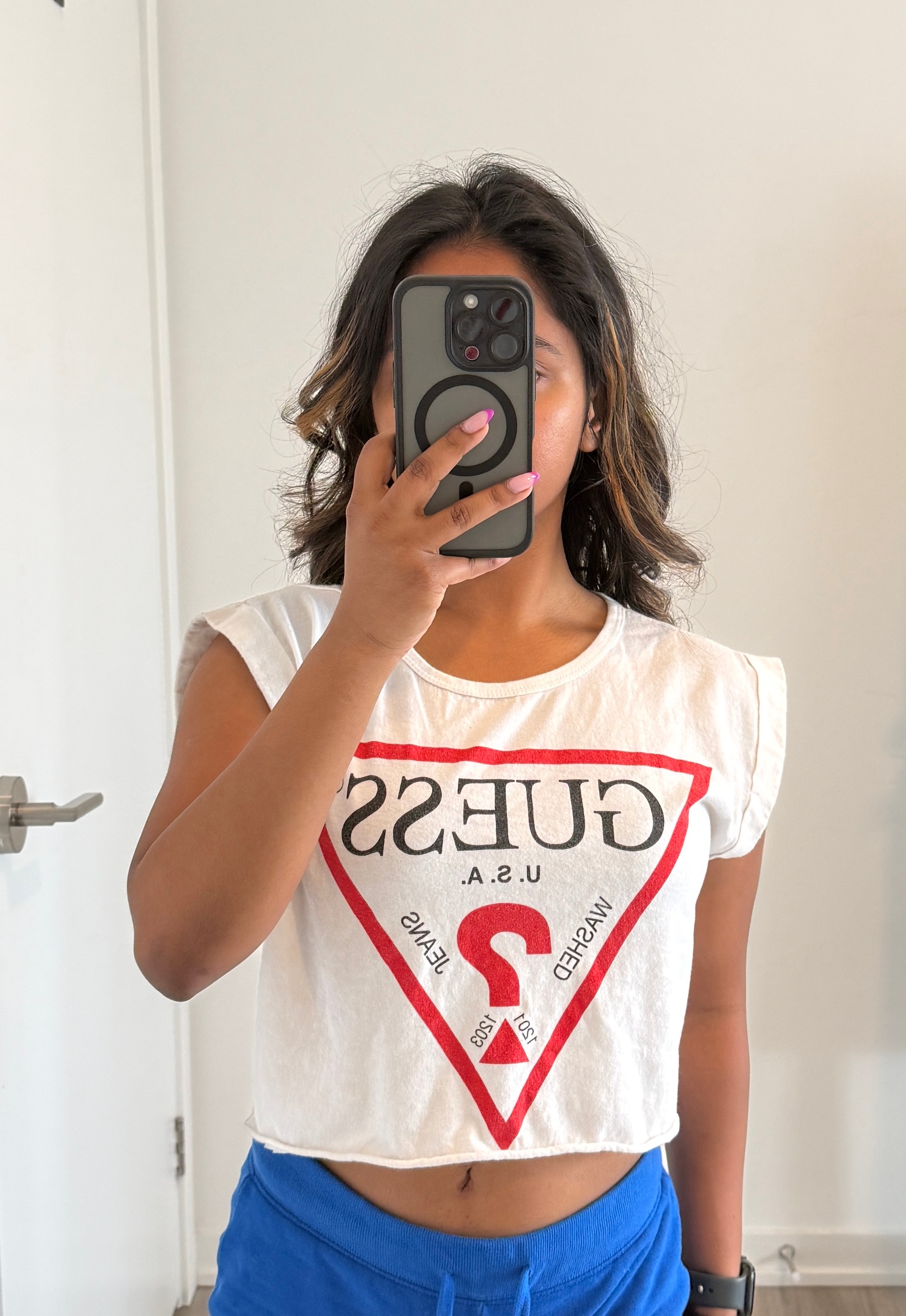 Guess logo cropped muscle tank - photo 2