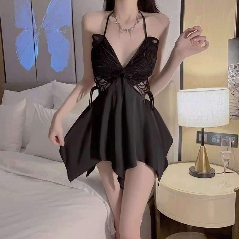 Black Butterfly Cut-out Dress - photo 5