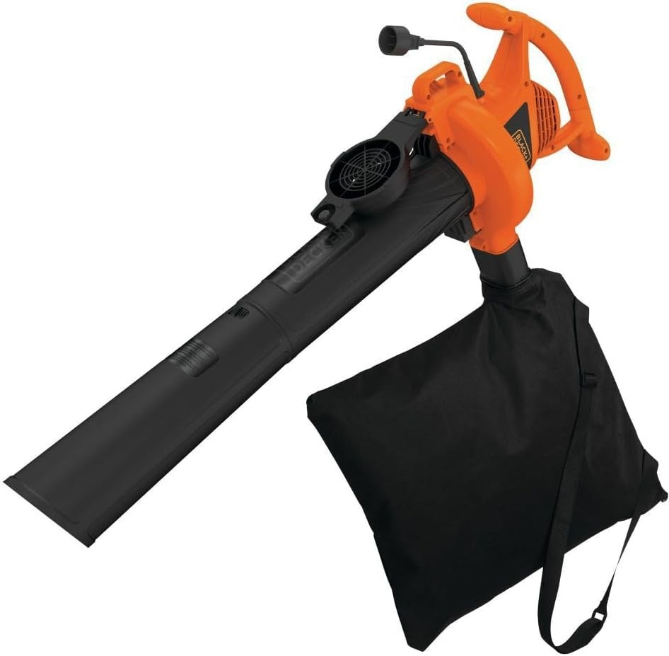 BLACK+DECKER 3-in-1 Electric Leaf Blower, Leaf Vacuum, Mulcher