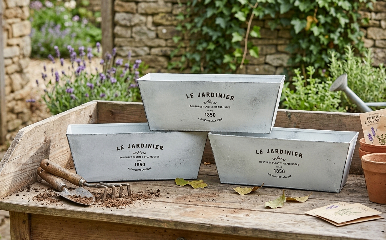 Le Jardinier Decorative Planter  (Set of 3)