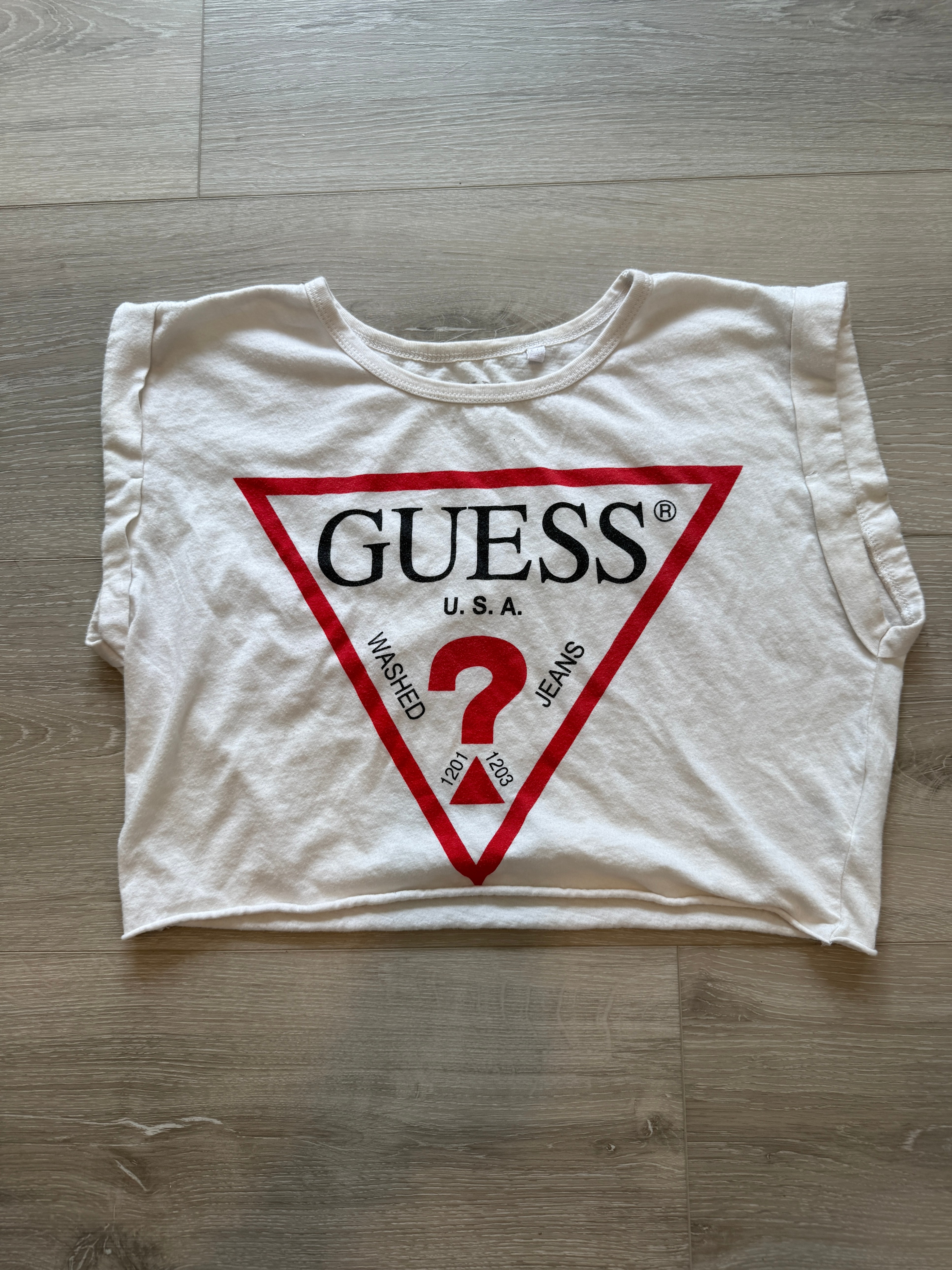 Guess logo cropped muscle tank - photo 3