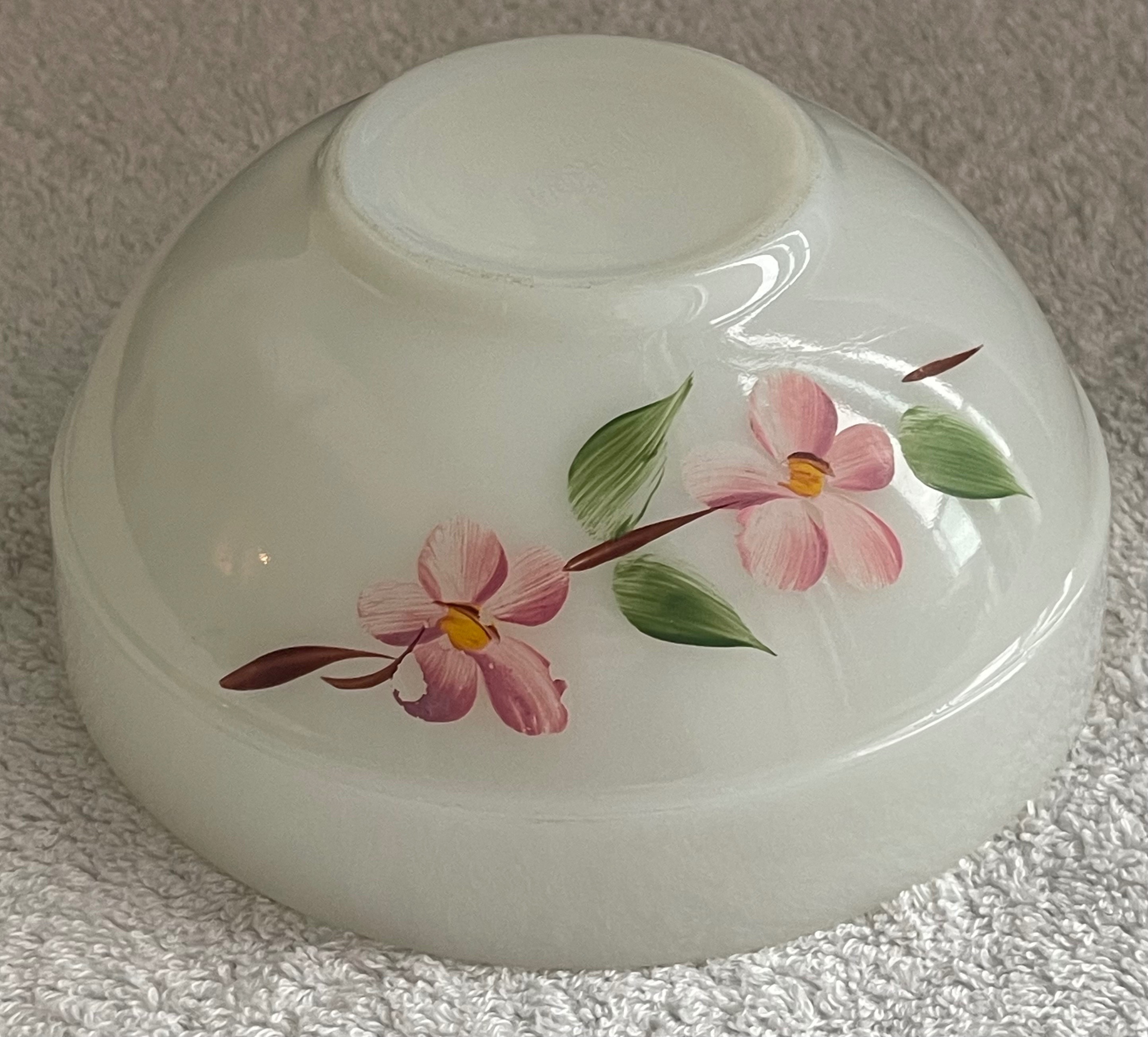 2 Vintage Hand-Painted Fire-King "Gay Fad" Nesting Bowls - photo 3