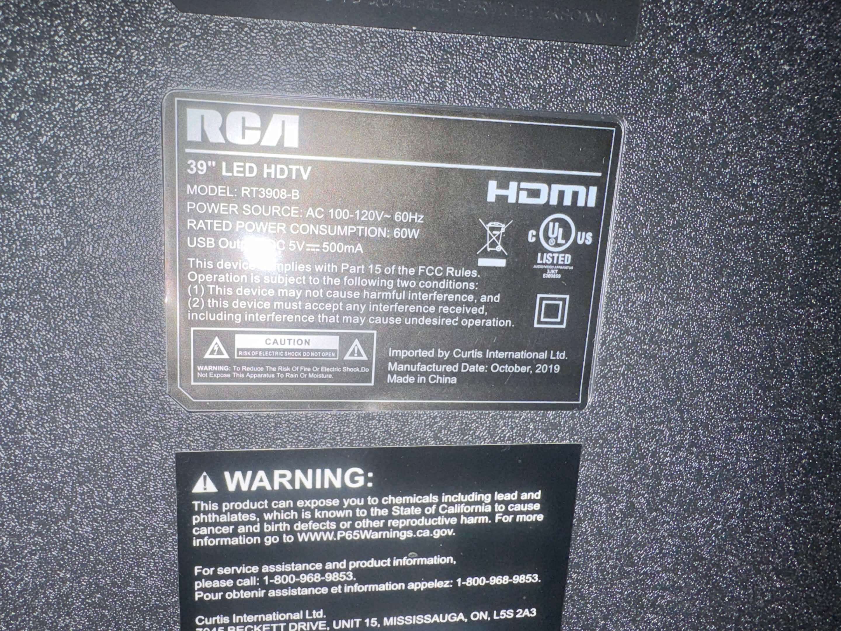 RCA 39" 1080p LED HDTV - photo 2
