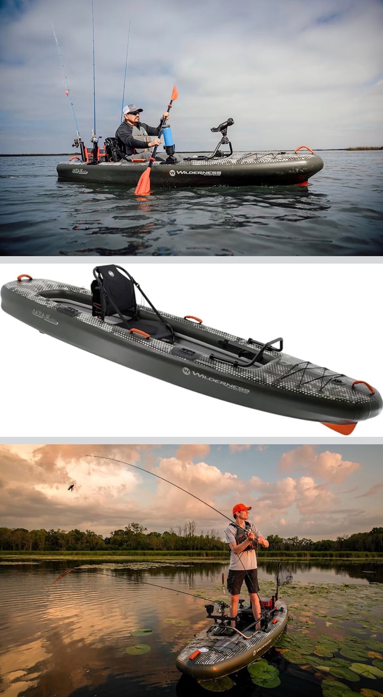 NEW: Fishing Kayak Inflatable Drop-Stitch Kayak 11ft Digital Cam
