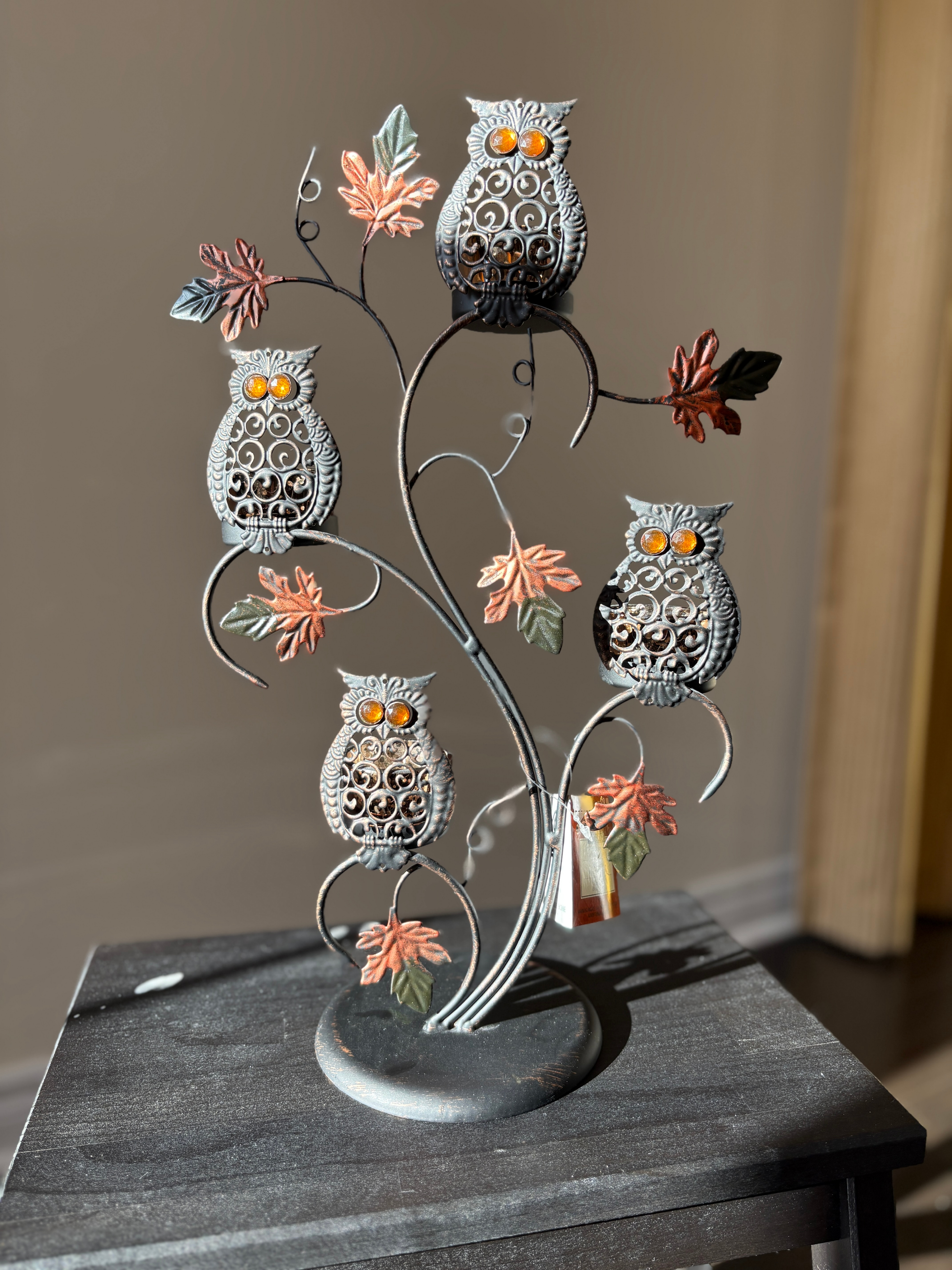 Owl Tealight Candle Holder