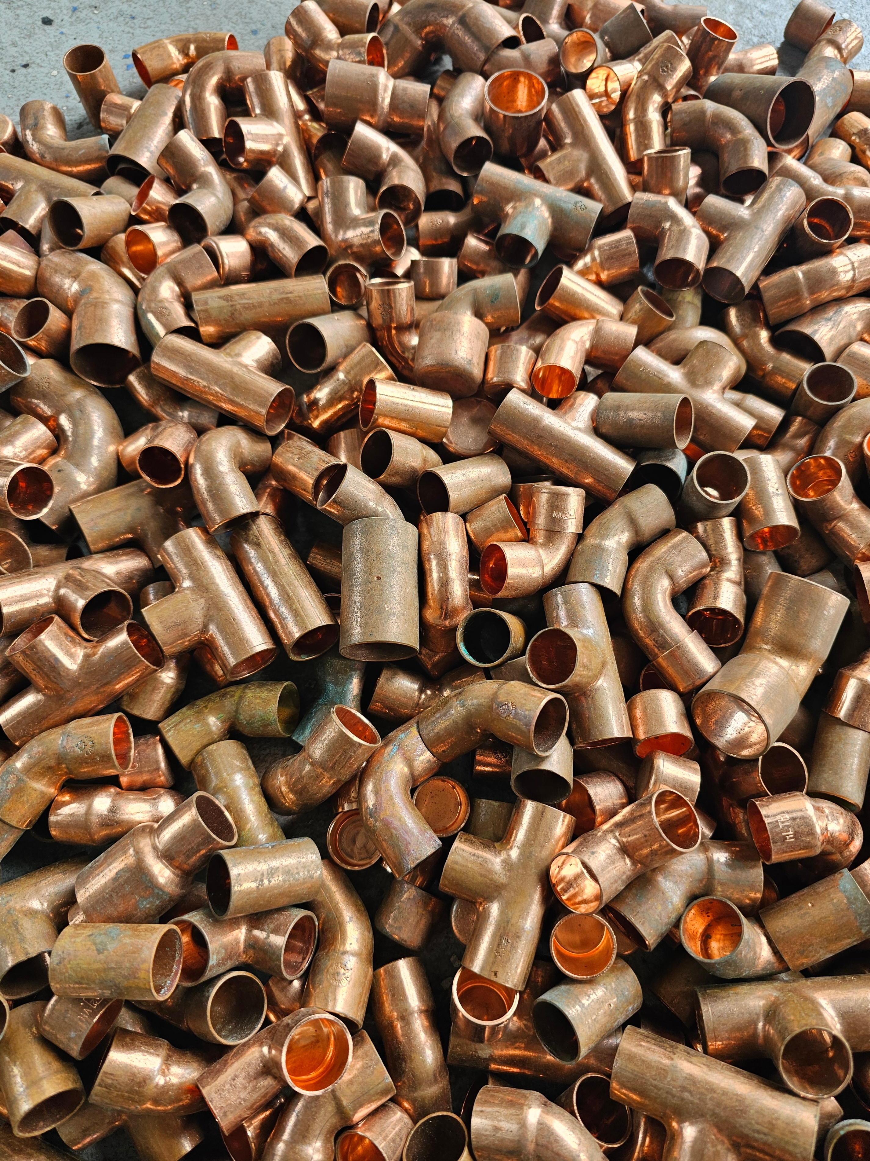 Assorted Copper Plumbing Fittings - photo 4