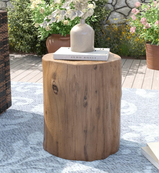 DECORATIVE WOOD LOG / STUMP