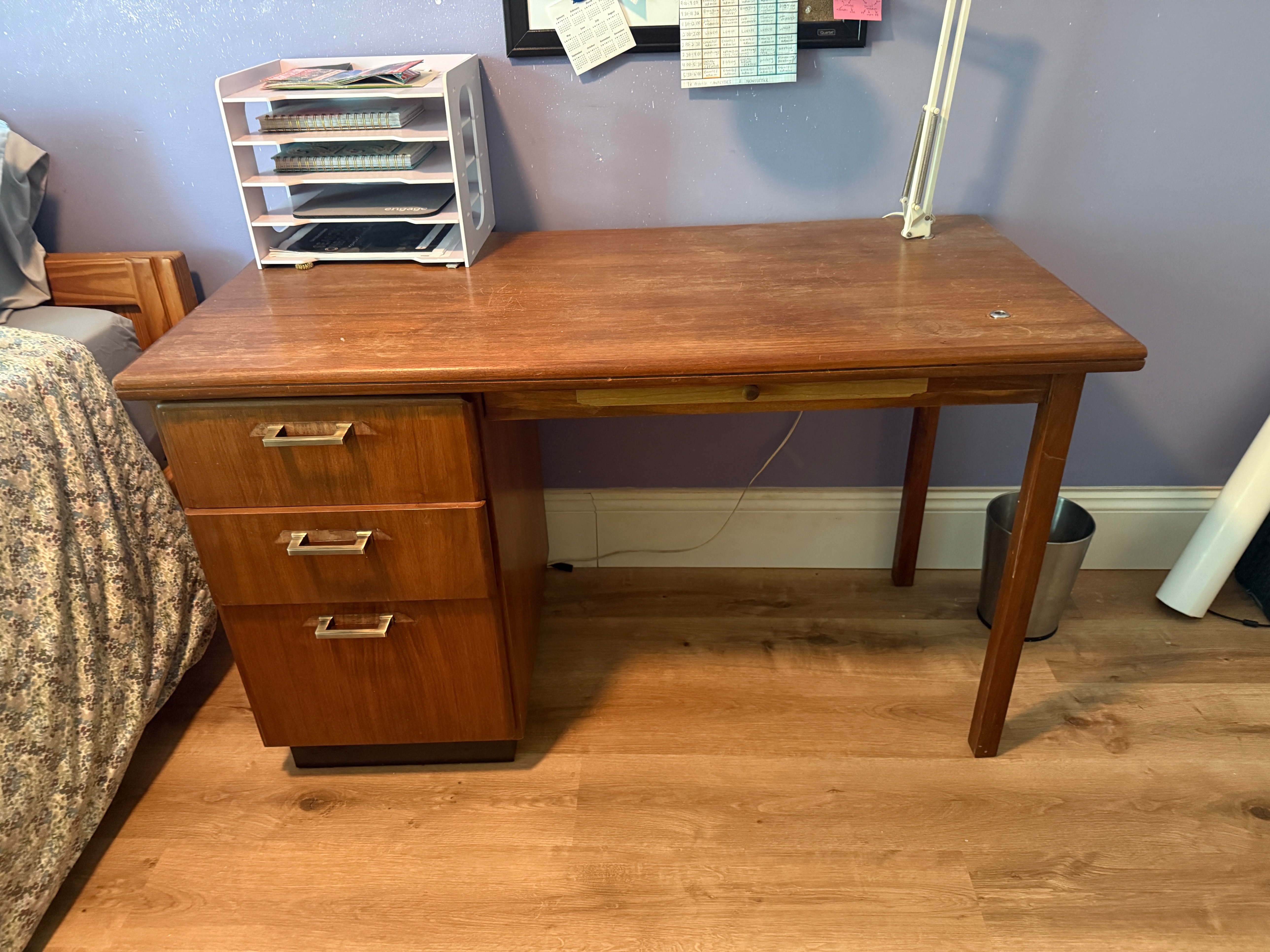 Solid desk 24 x 50"