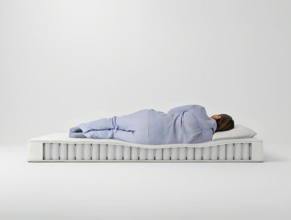 VESTERÖY Hybrid mattress, Queen size medium firm/white, - photo 5