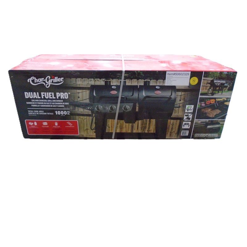 Char-Griller Dual Fuel Pro Gas and Charcoal Grill - photo 2