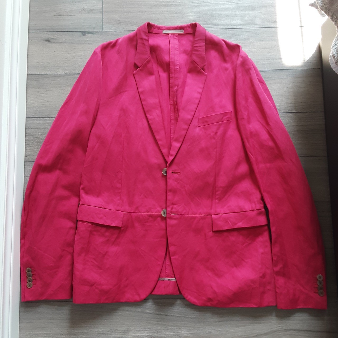 Paul Smith men's Pink Linen Blend Blazer - photo 5