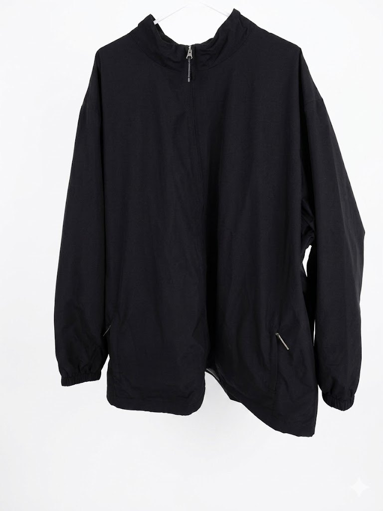 Charles River Apparel Jacket Black Windbreaker Full Zip Mens 5XL