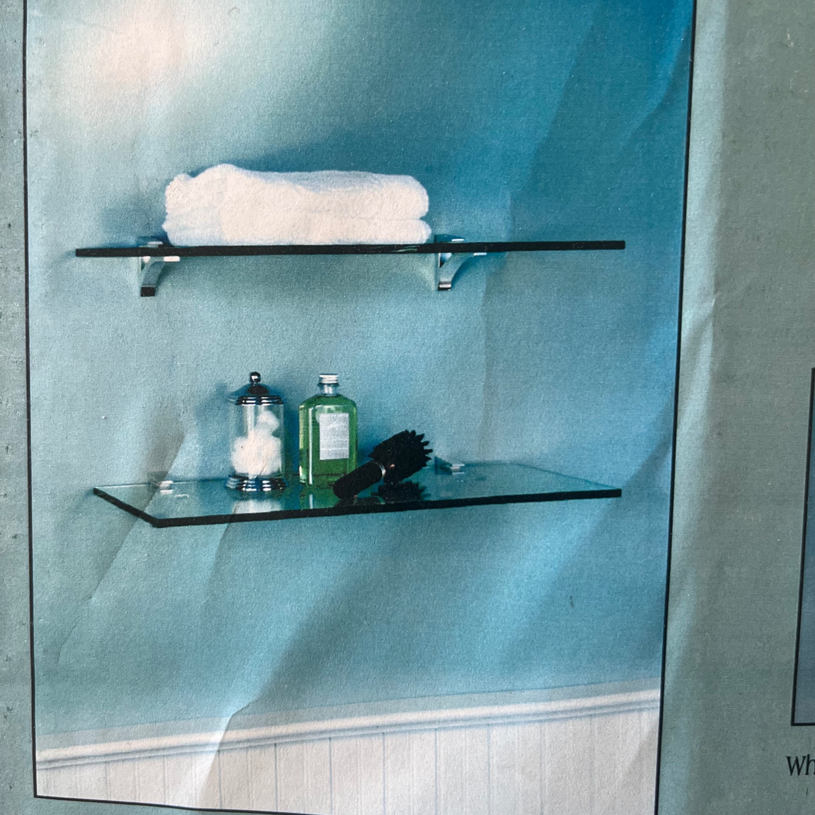 Modern Floating Glass Shelf Kit - photo 2