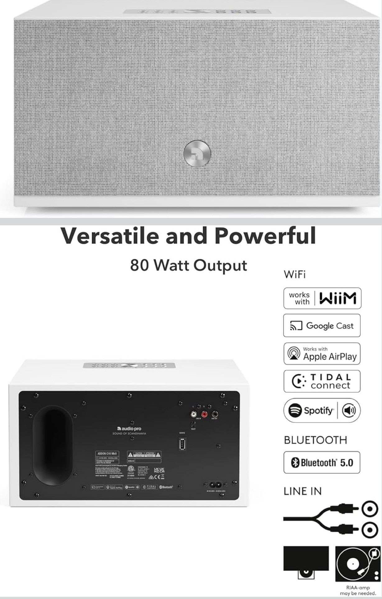 NEW:WiiM Audio Pro C10 MKII Wireless Speaker High-Fidelity Sound - photo 2
