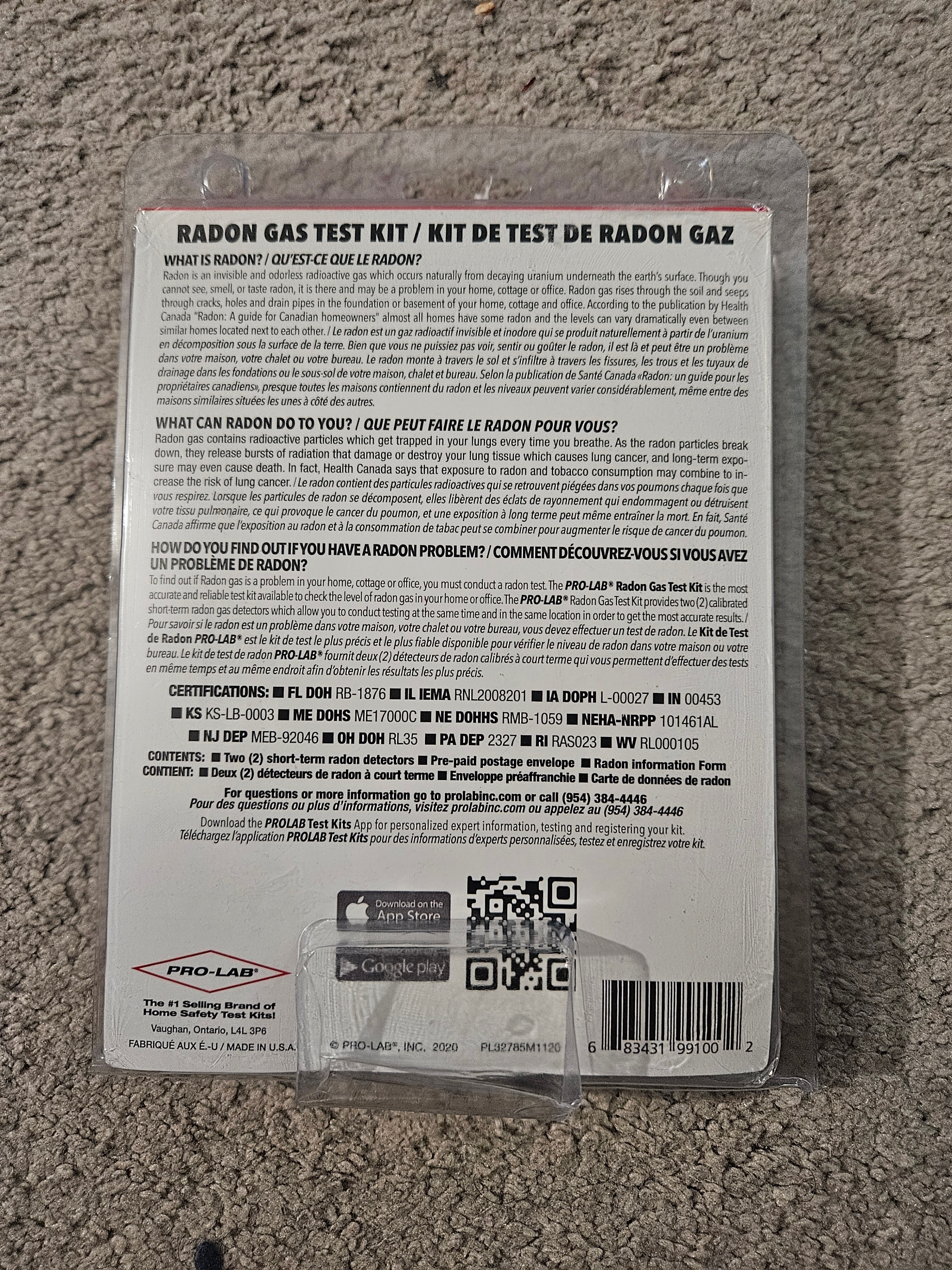 Pro-Lab Lead in Water Home Safety Test Kit (New) - photo 2