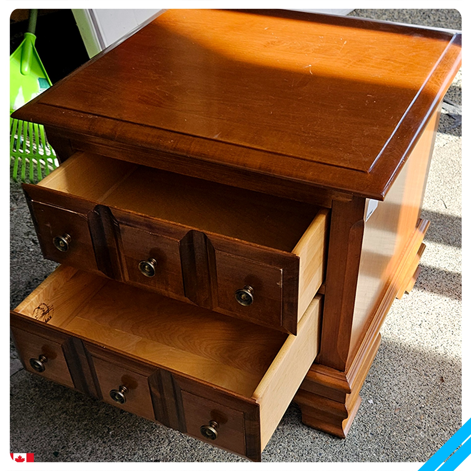 Vintage Vilas Solid Maple Nightstand / Side Chest - photo 2