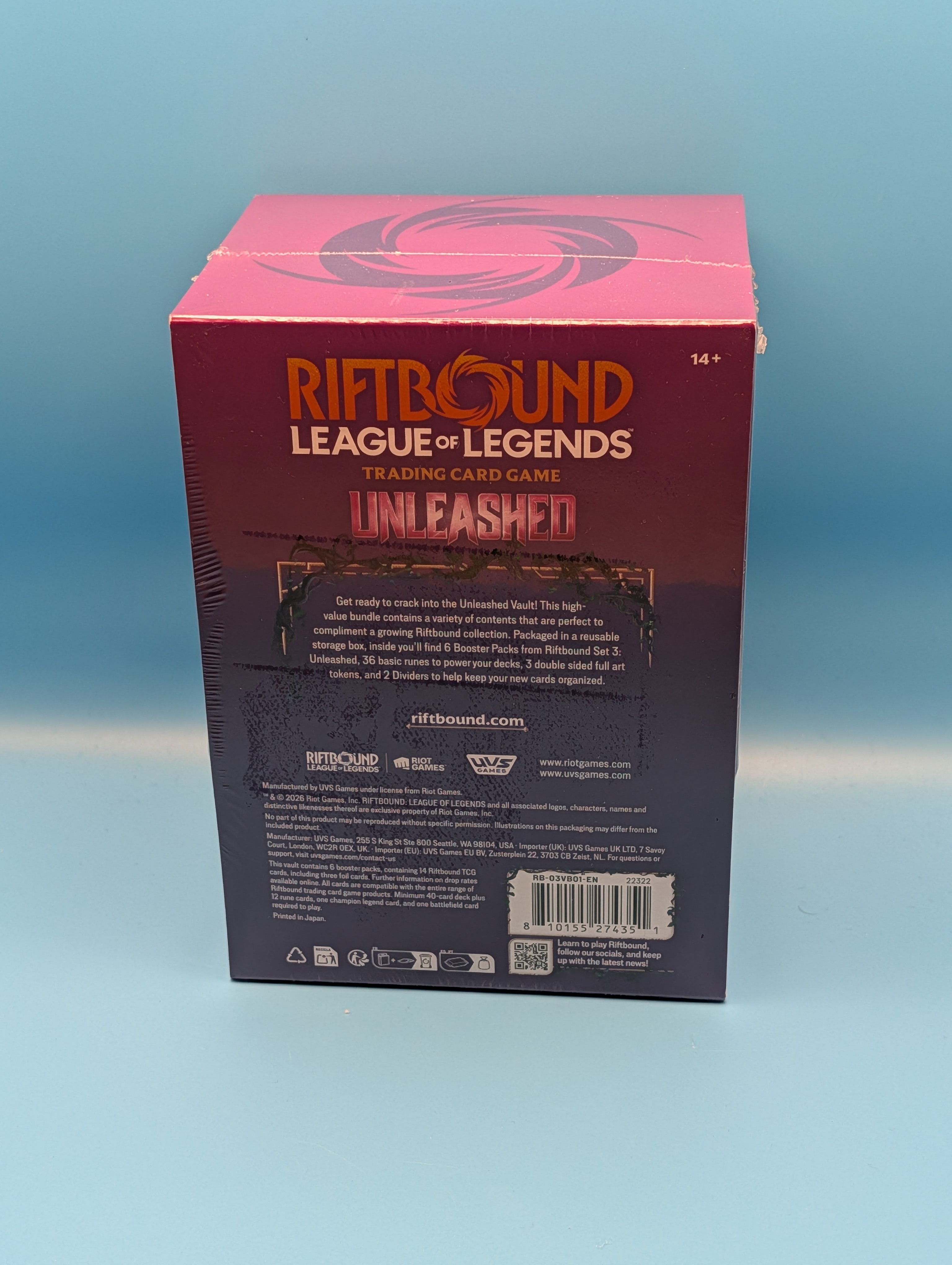League of Legends Riftbound Unleashed Trading Card Game Vault - photo 3