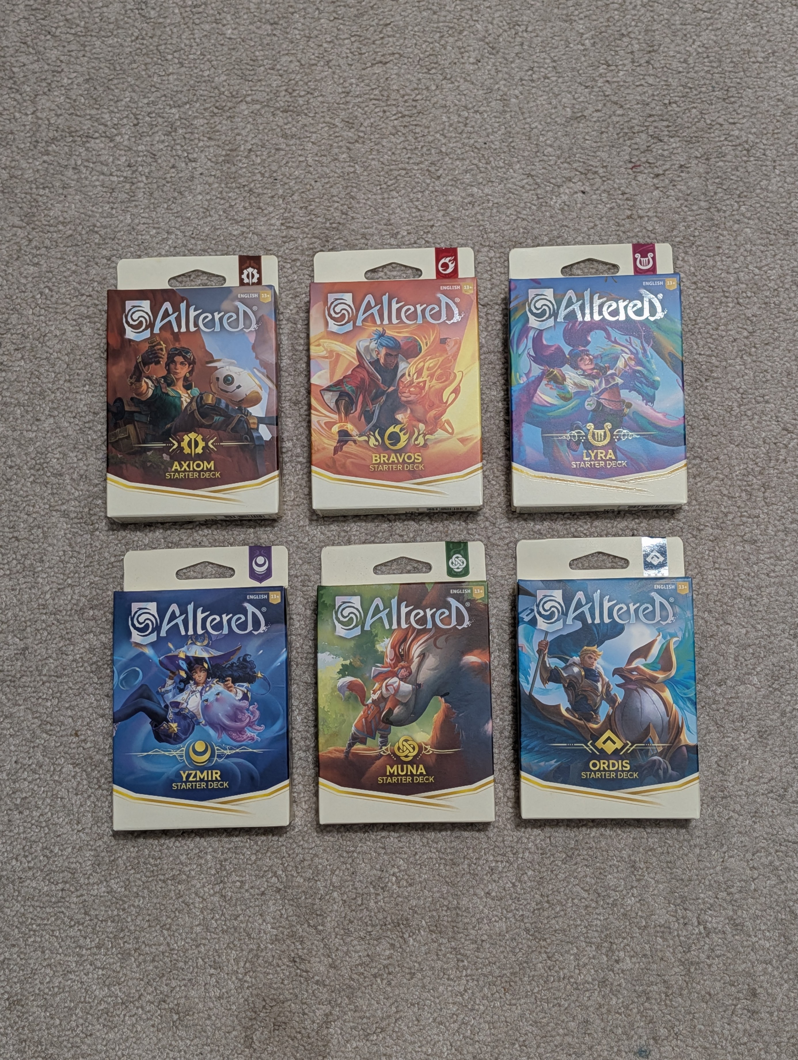 SEALED Altered TCG Starter Decks COMPLETE Set