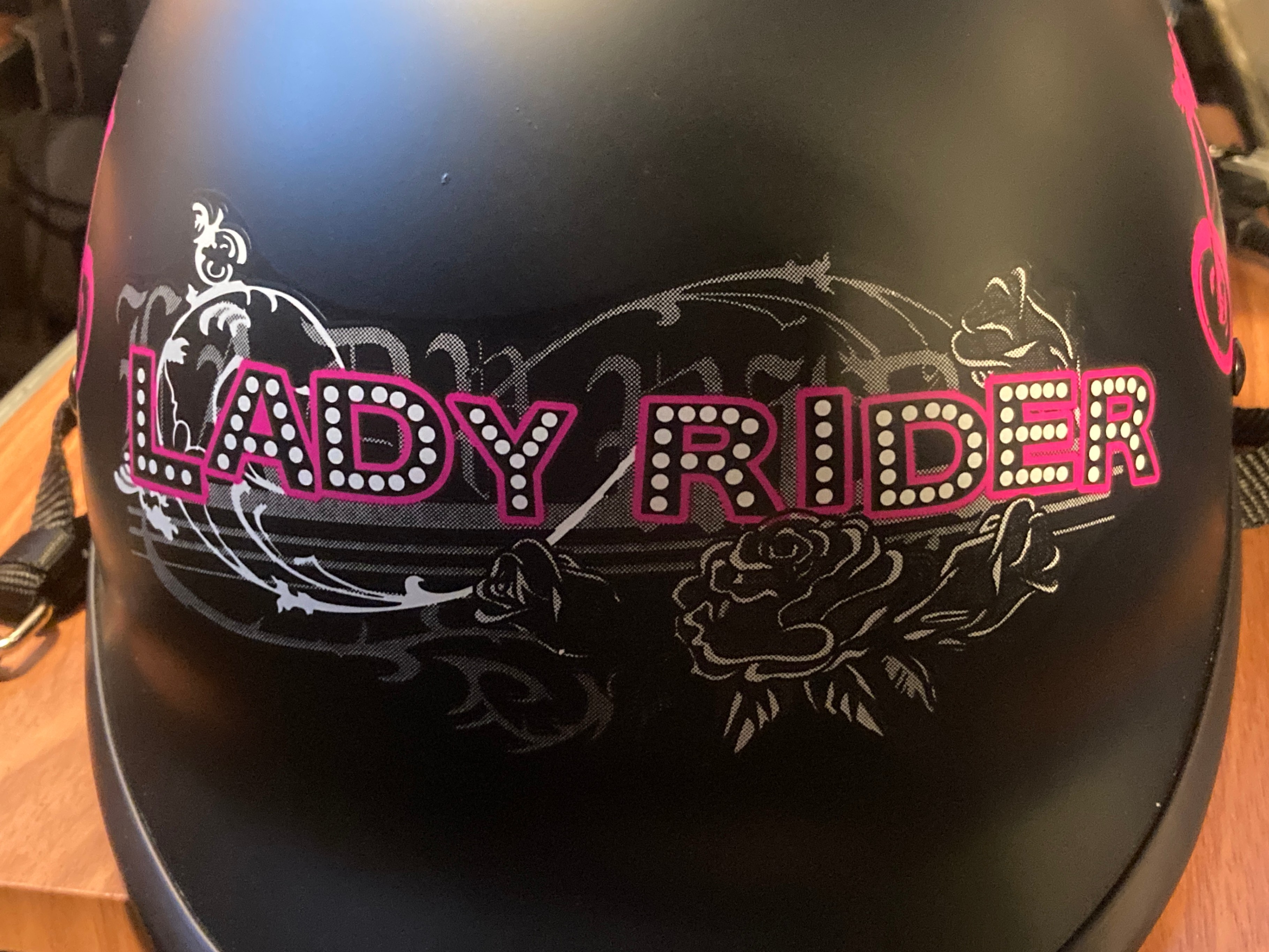 Ladies Polo Style Motorcycle Scooter Helmet – DOT Cert – New - photo 2