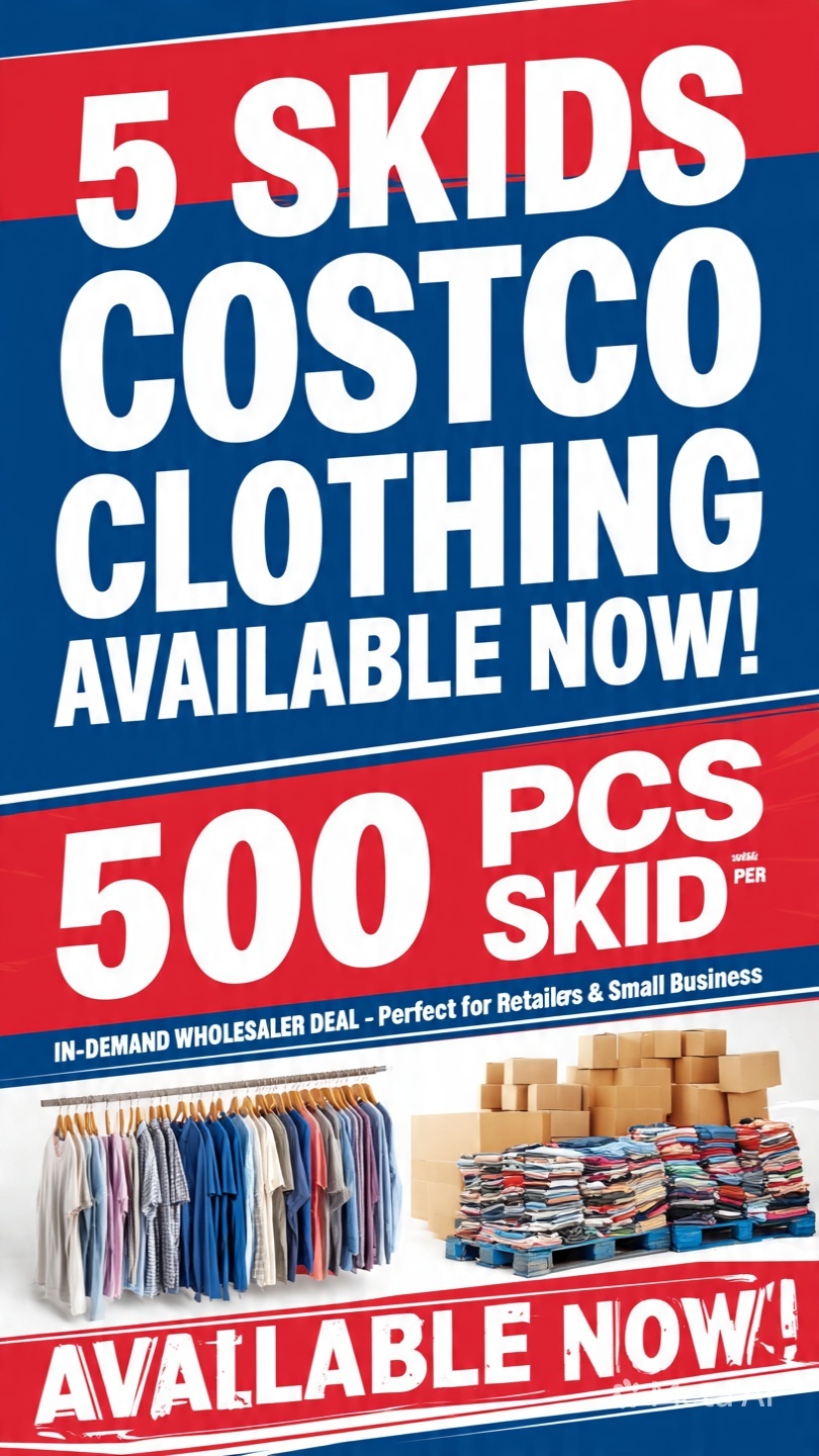 COSTCO BRAND‑NAME CLOTHING & APPAREL – WHOLESALE LOTS