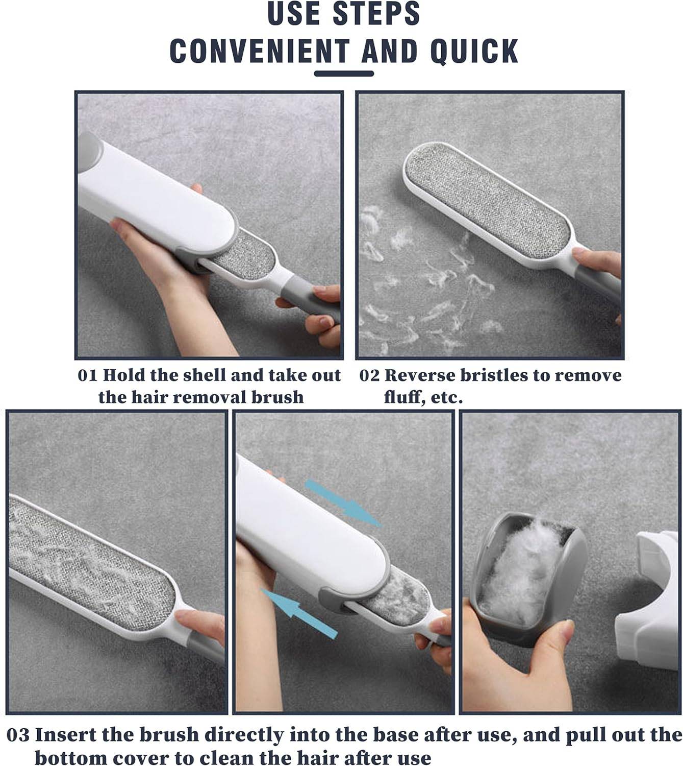 Lint Remover, Pet Hair Remover Grips Furlifter Double Sided - photo 3