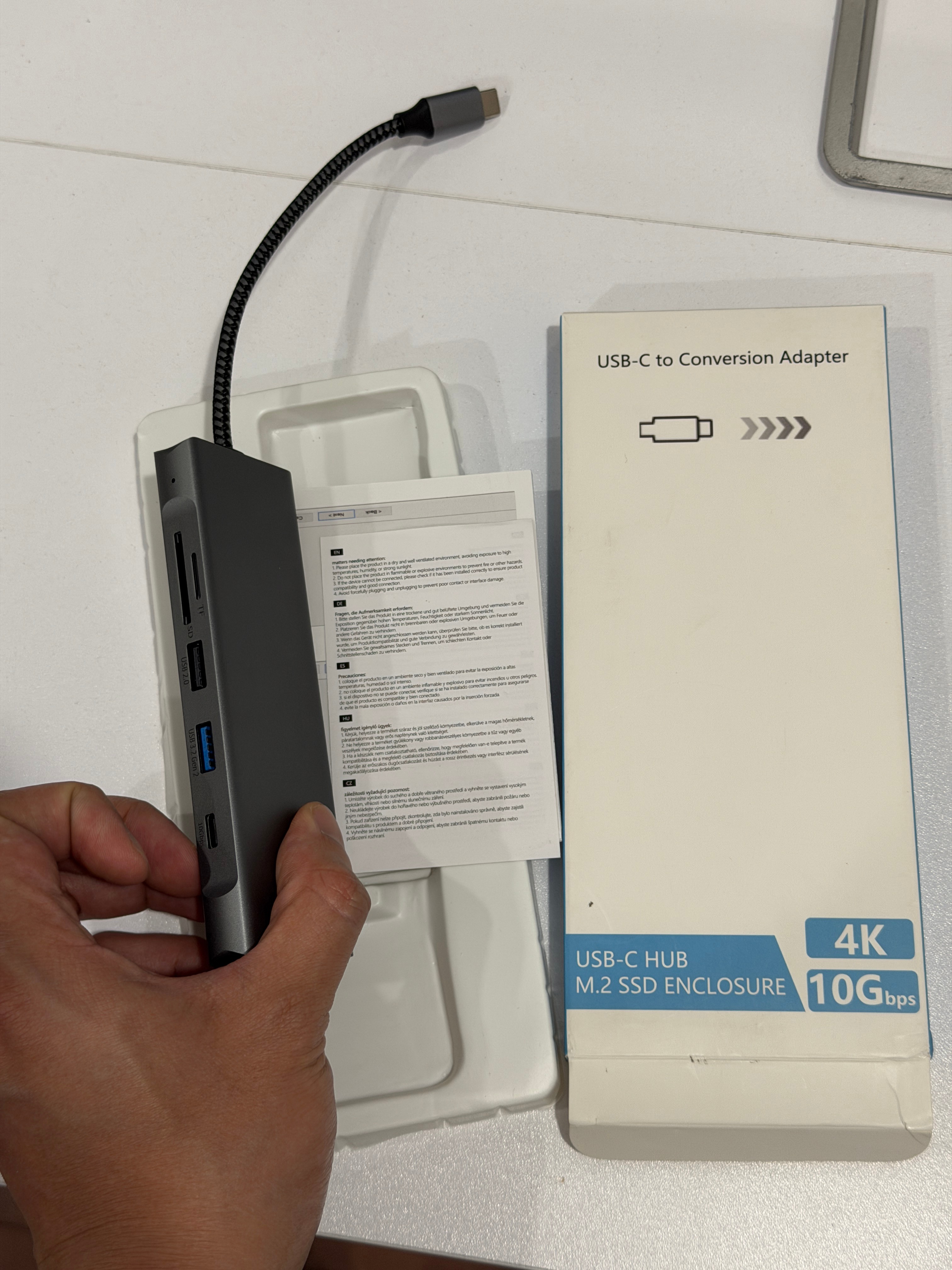 8-In-1 MacBook USB-C HUB with SSD Enclosure - photo 2