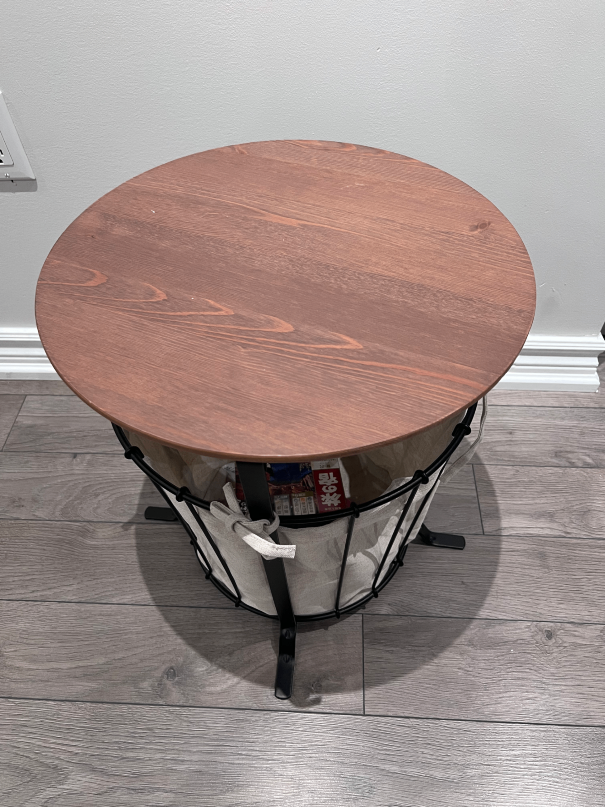 IKEA GUALÖV Storage Table - Black/Pine - photo 3