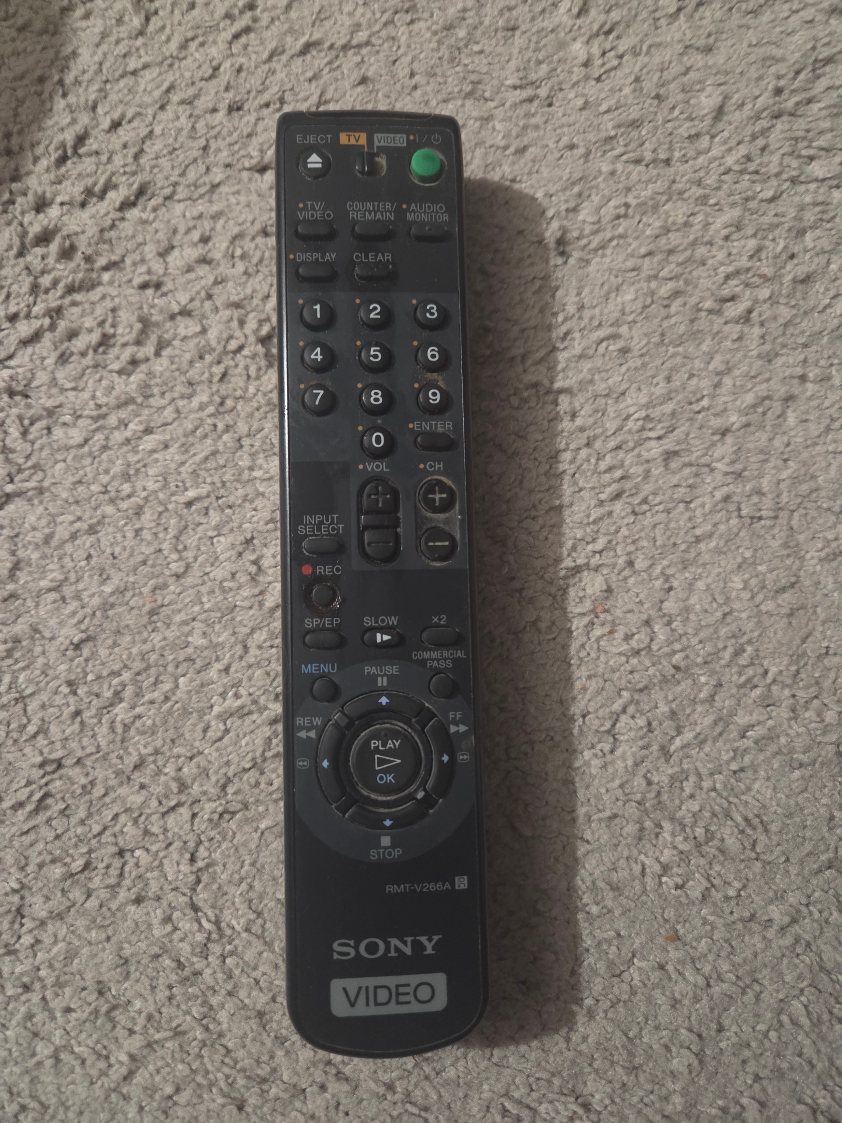 Sony RMT-V266A Original VCR Remote Control for SLV-N50 & More