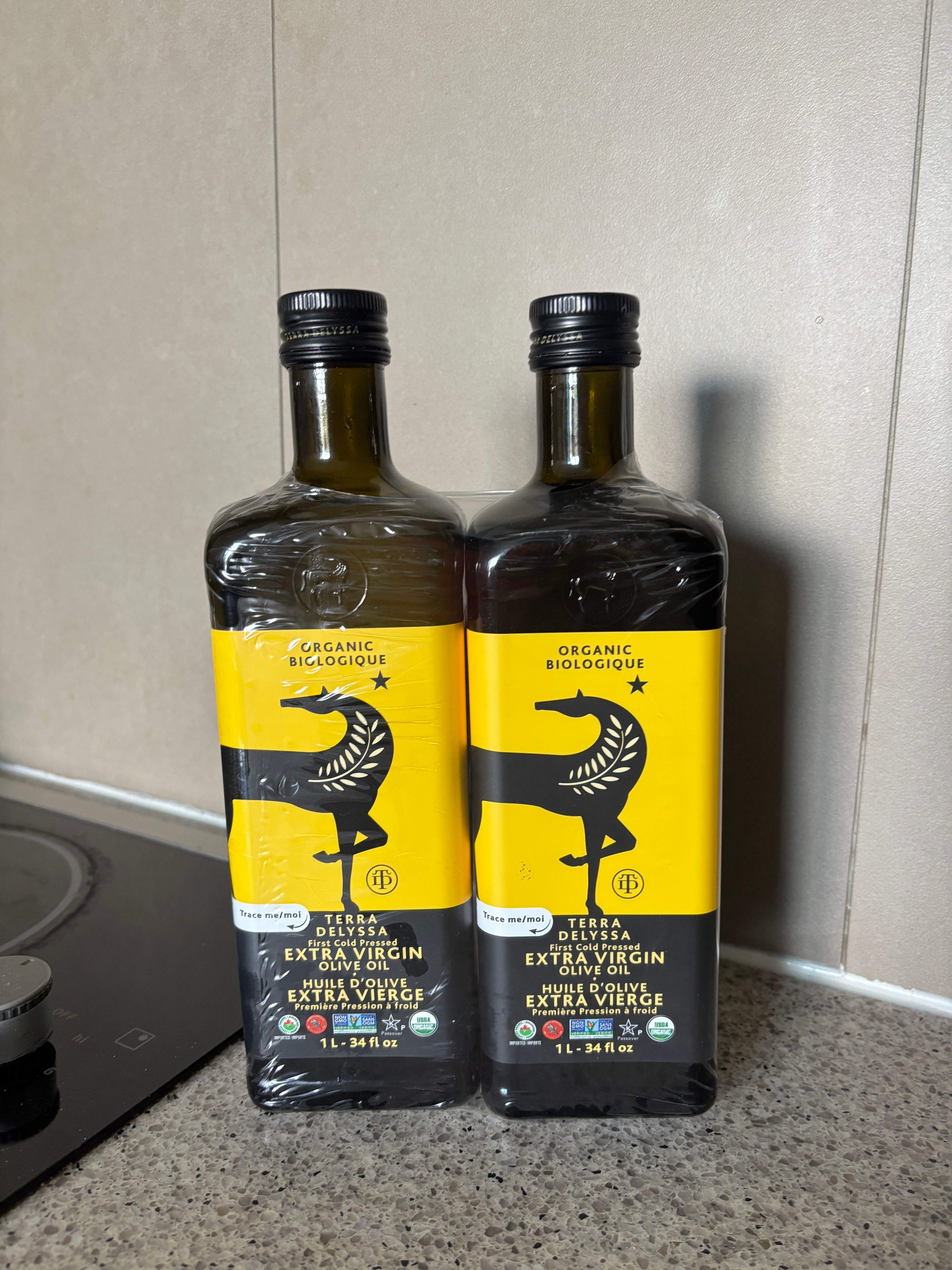 Terra Delyssa Organic Extra Virgin Olive Oil - 2 Pack (1L each)