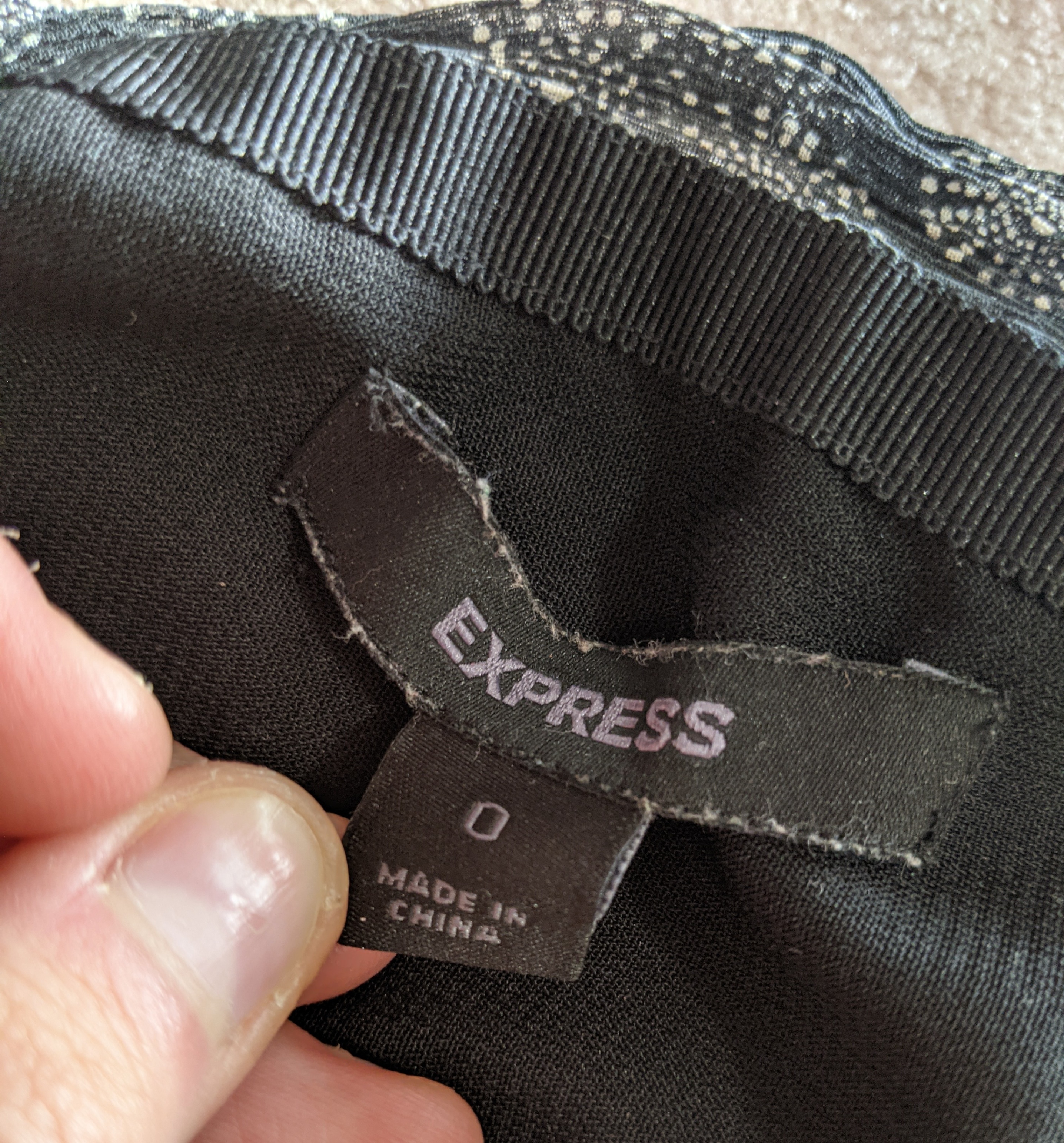Express Black Ruffle Mini Skirt - photo 3