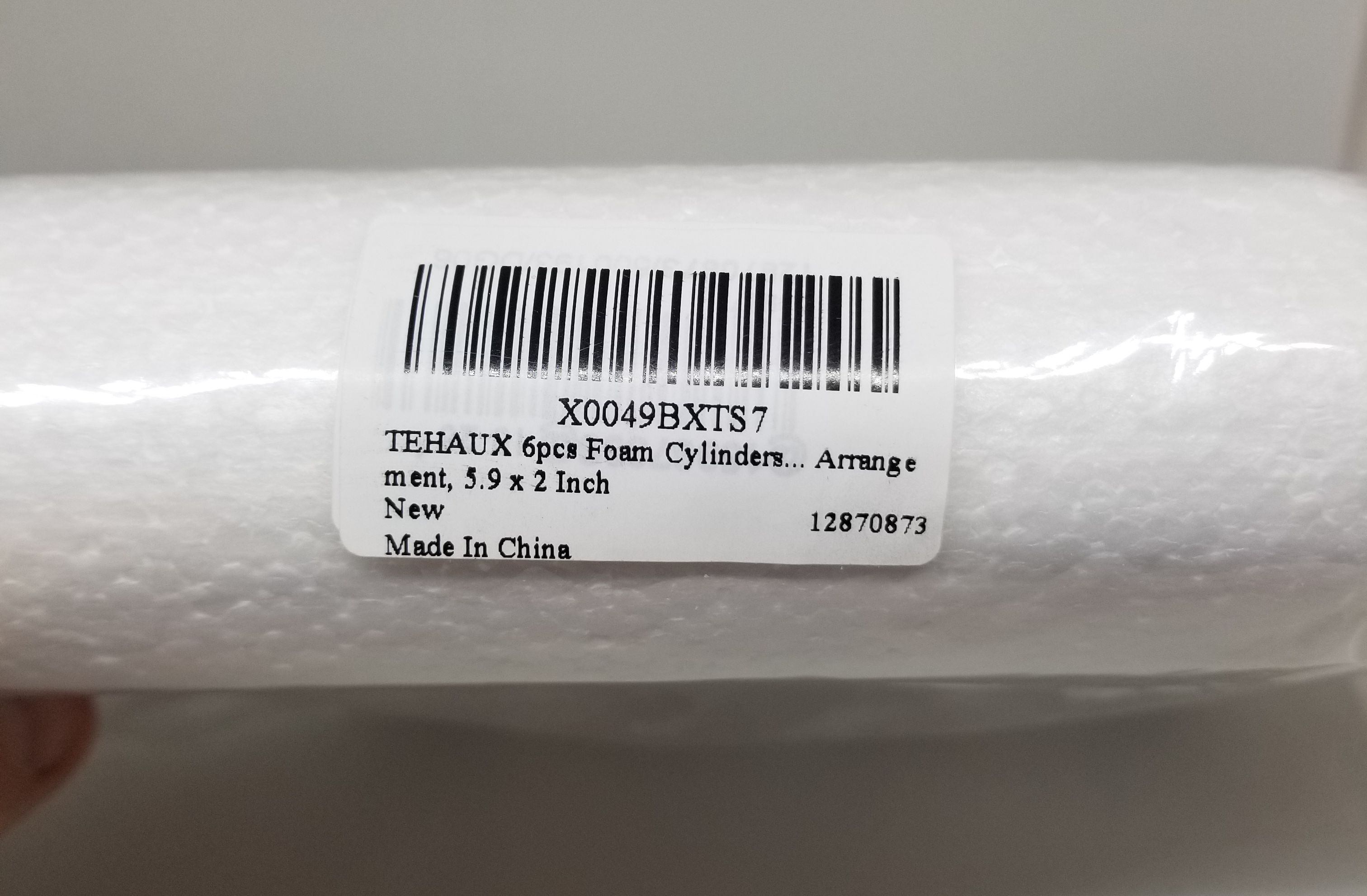 6pcs Foam Cylinders, 5.9 x 2 Inch - photo 2