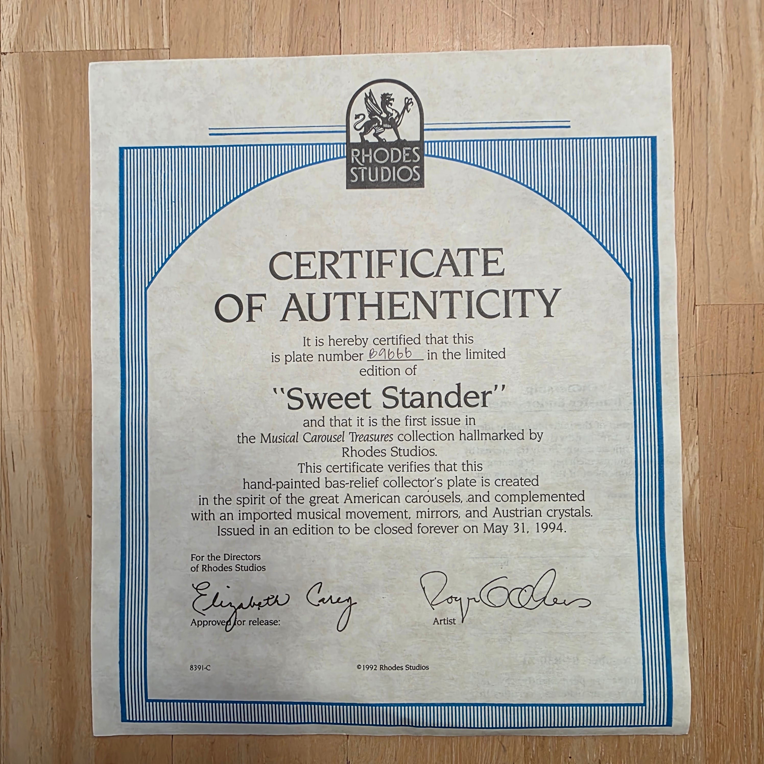 Rhodes Studios Sweet Stander Musical Carousel Wall Decor - photo 5