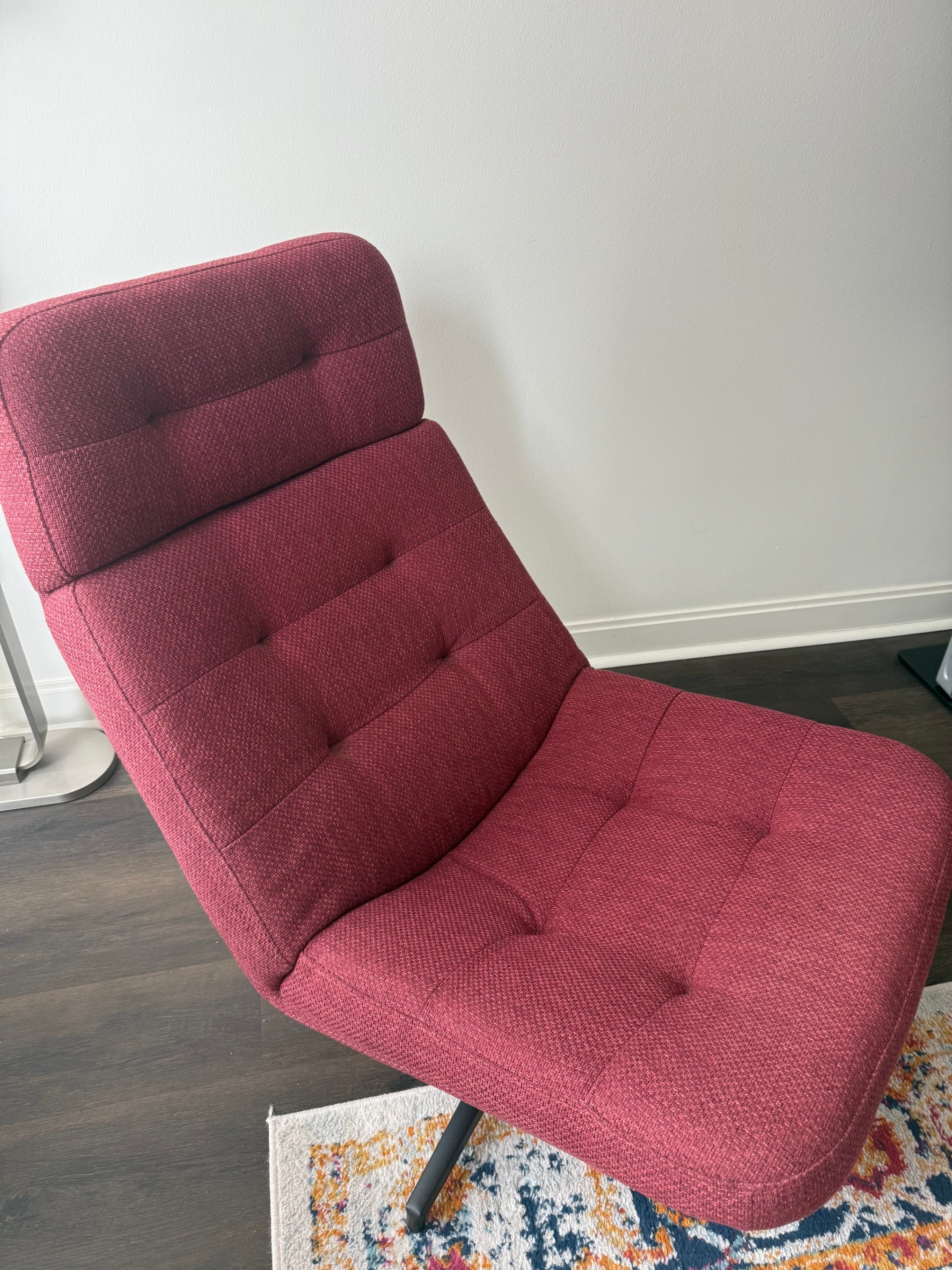 HAVBERG Swivel easy chair, Lejde red-brown - photo 2