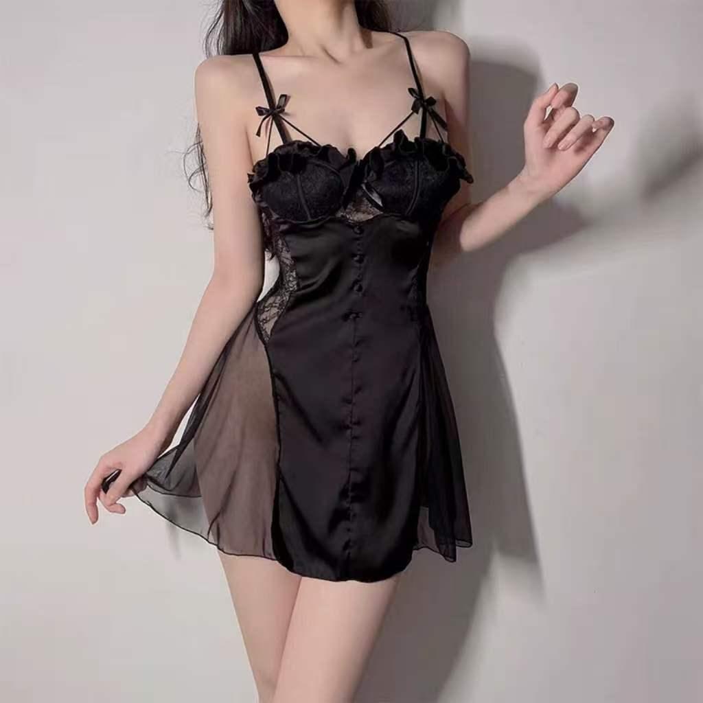 Black Sheer Lace Slip - photo 2