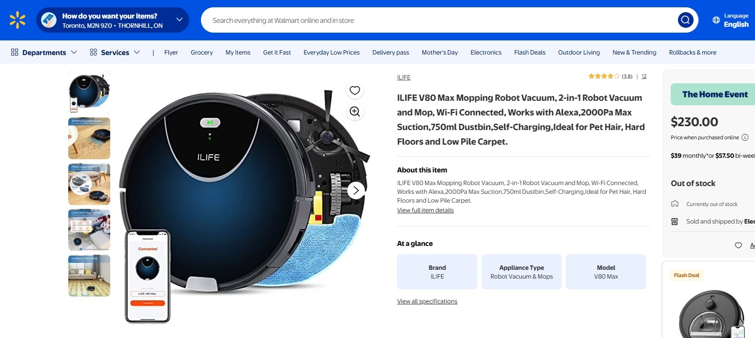 ILIFE V80 Max Robot Vacuum Cleaner - photo 4
