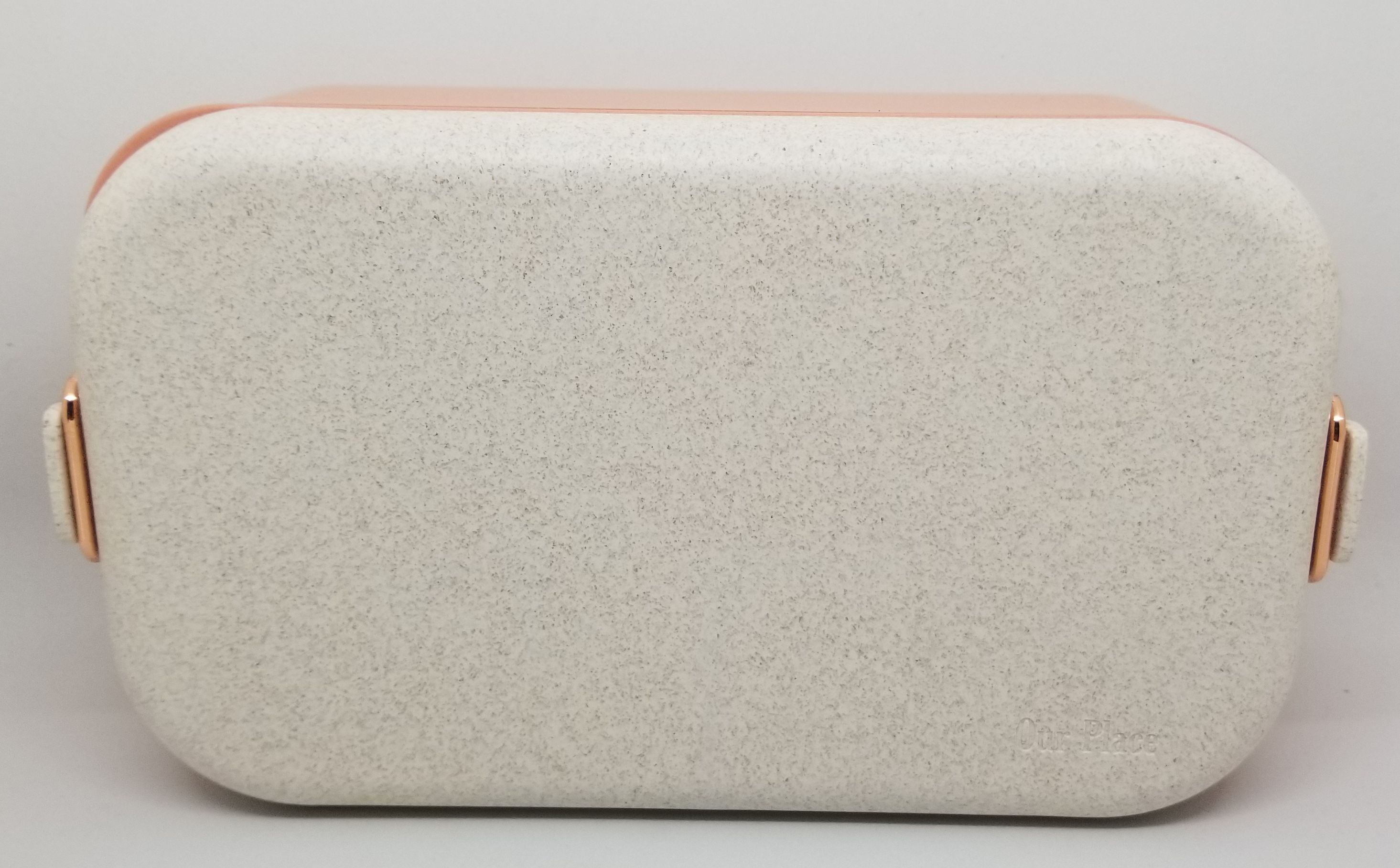 Wheat Straw Bento Box with Utensils - Rose Gold