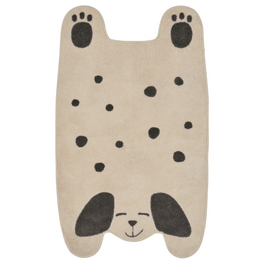 Small puppy-shaped rug