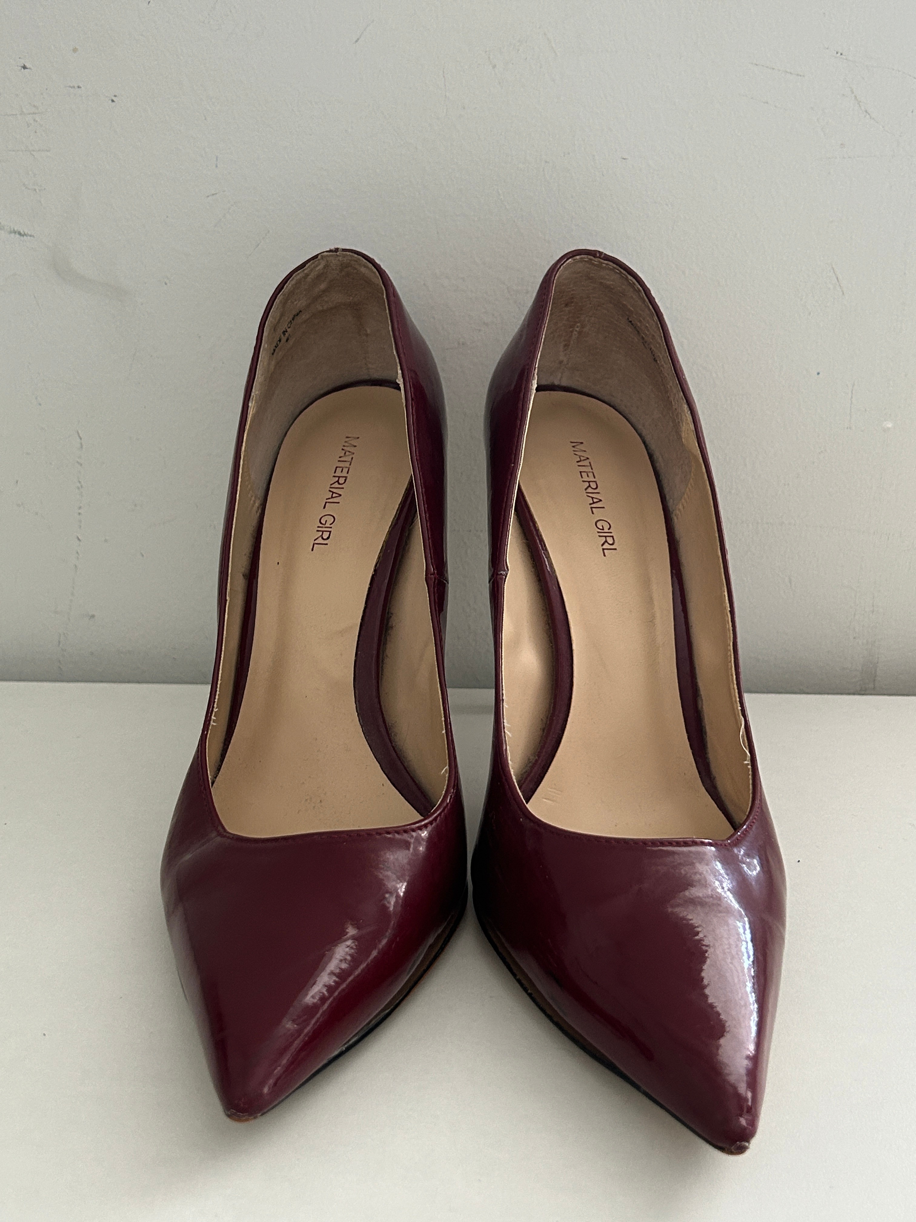 Material Girl Burgundy Heels