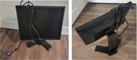 Dell computer screen. +$5 with HDMI cord.