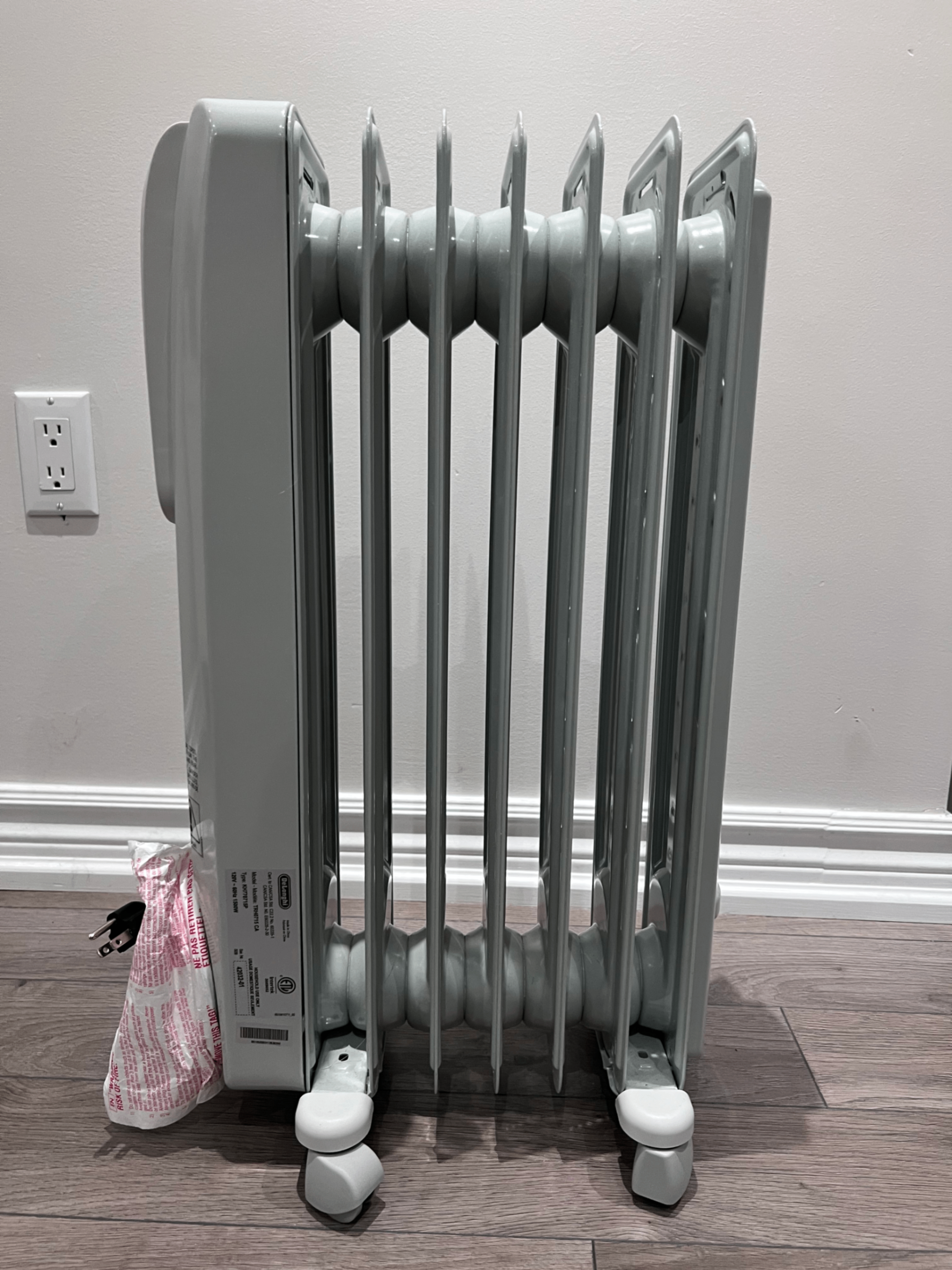 De'Longhi 1500W Oil-Filled Radiant Heater - photo 4