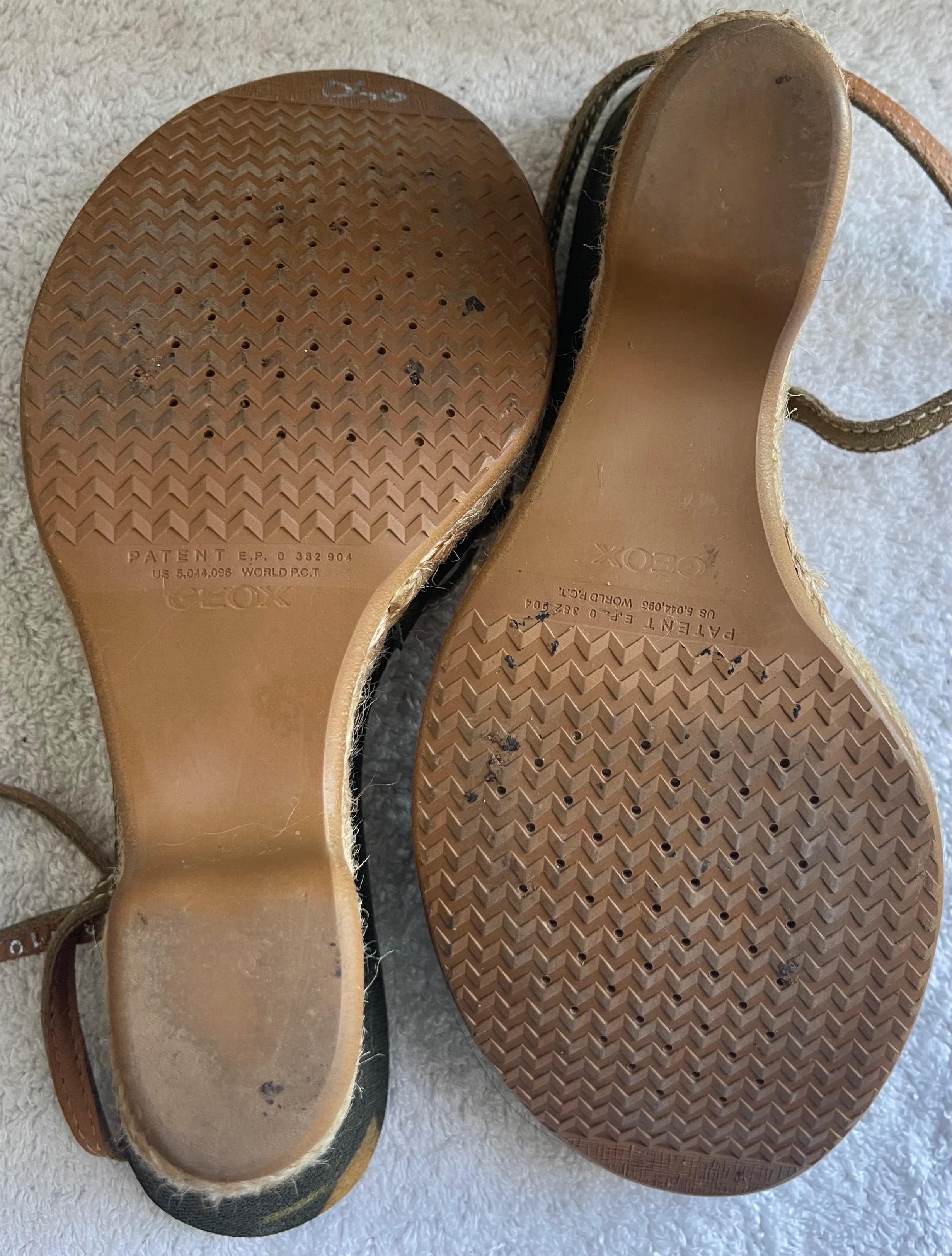 GEOX Camo Canvas Espadrille Wedges (Size 9.5) - photo 4