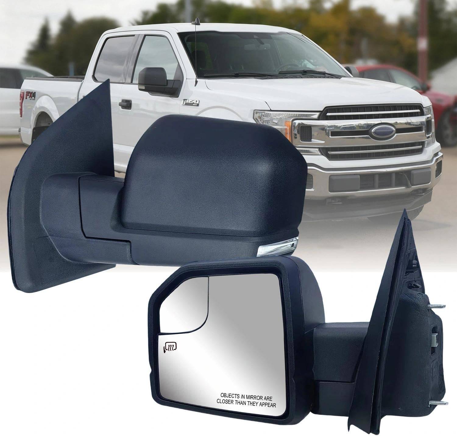 Driver Left Side Door Mirror for Ford F-150 2015- 2020