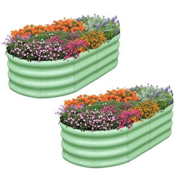 Snug Nature Raised Garden Bed Kit - Green