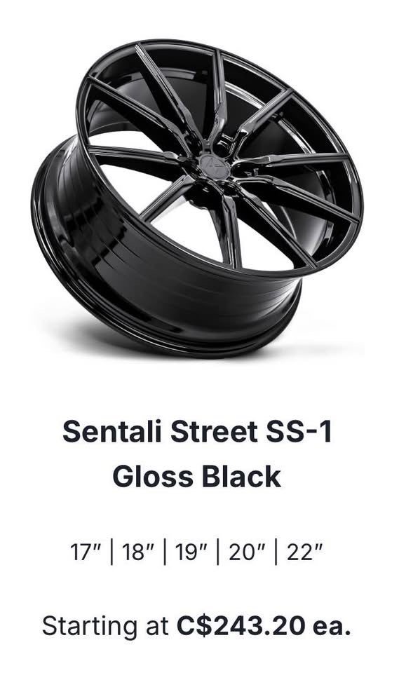 19 inch Sentali S1 Gloss Black 5x120 Mags (Set of 4) RIMS ONLY - photo 3