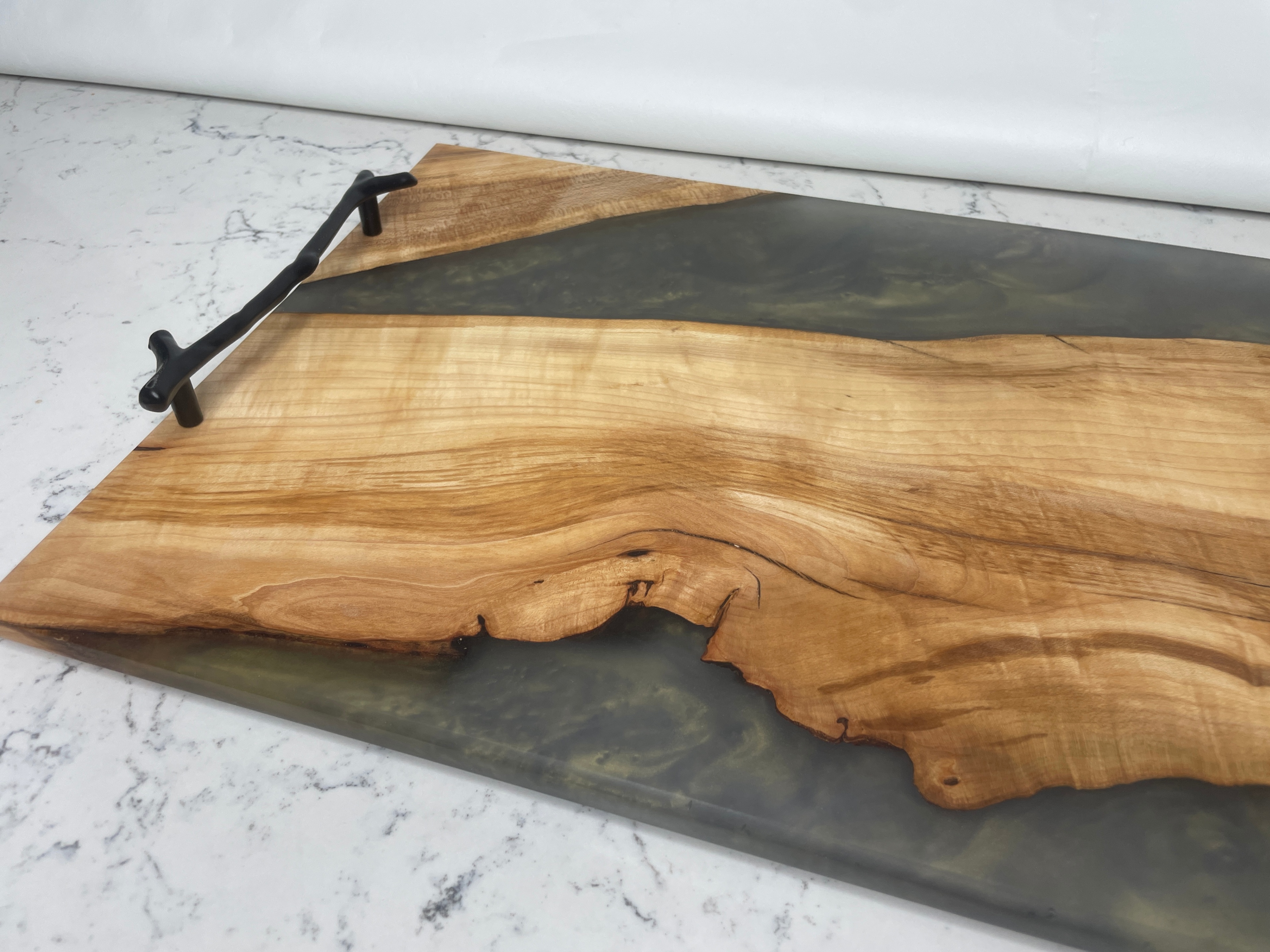 12x24 Hard Maple Live Edge Charcuterie Board w/ Epoxy - photo 4