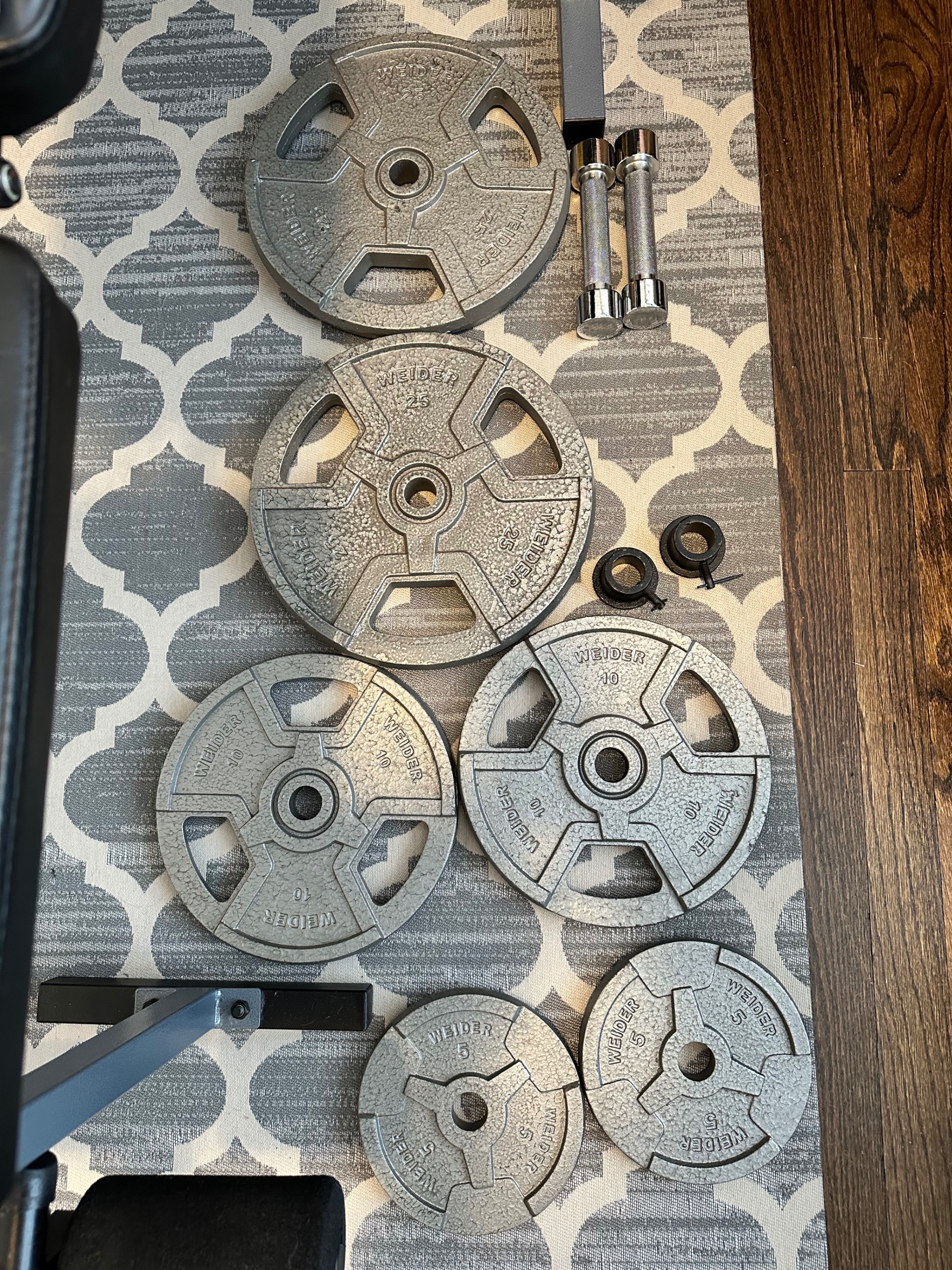 Weider Pro 230 Weight Bench with weights - photo 2
