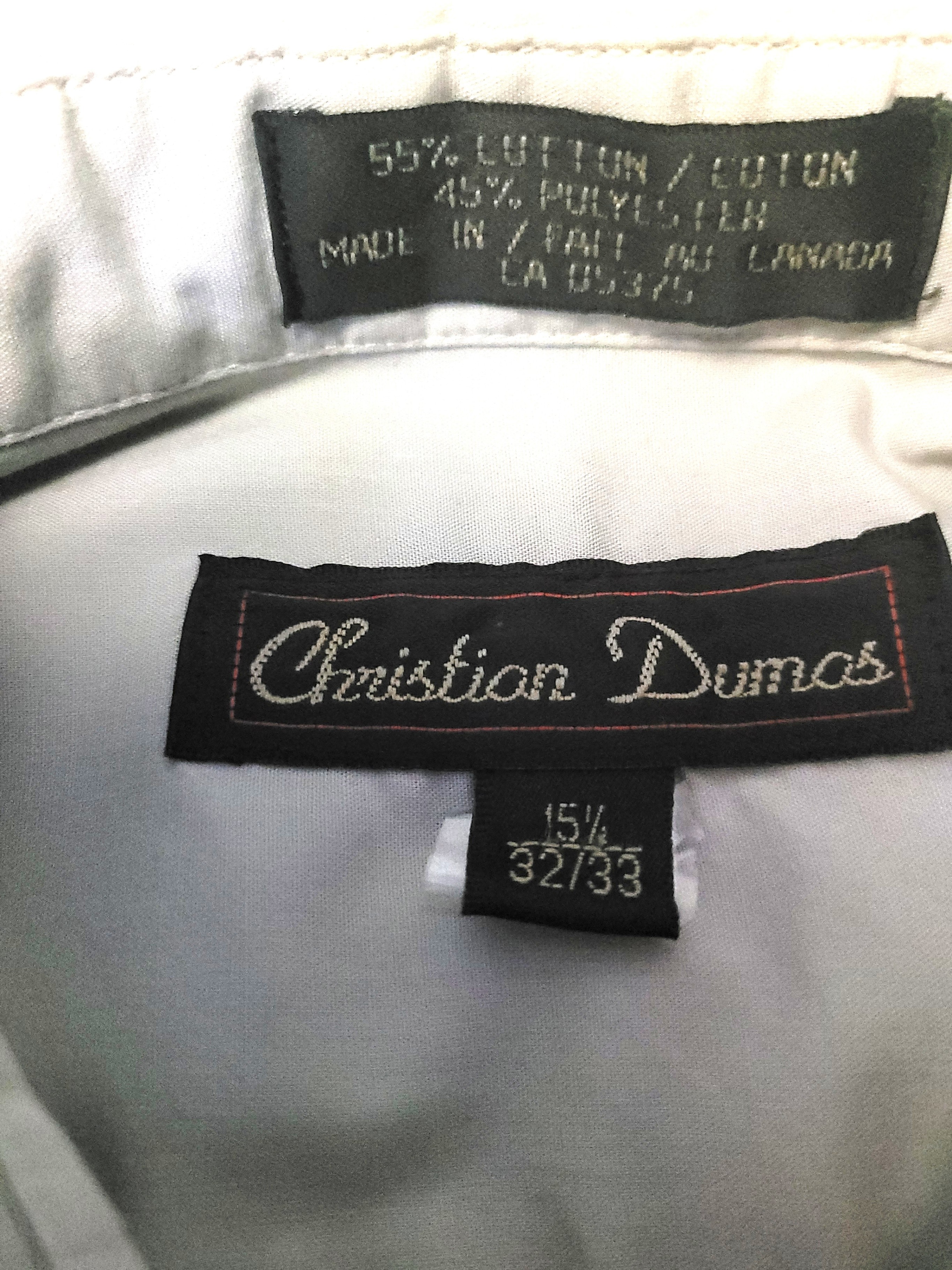 Christian Dumas Dress Shirt Size 15.5 32/33 Made in Canada Grey - photo 5